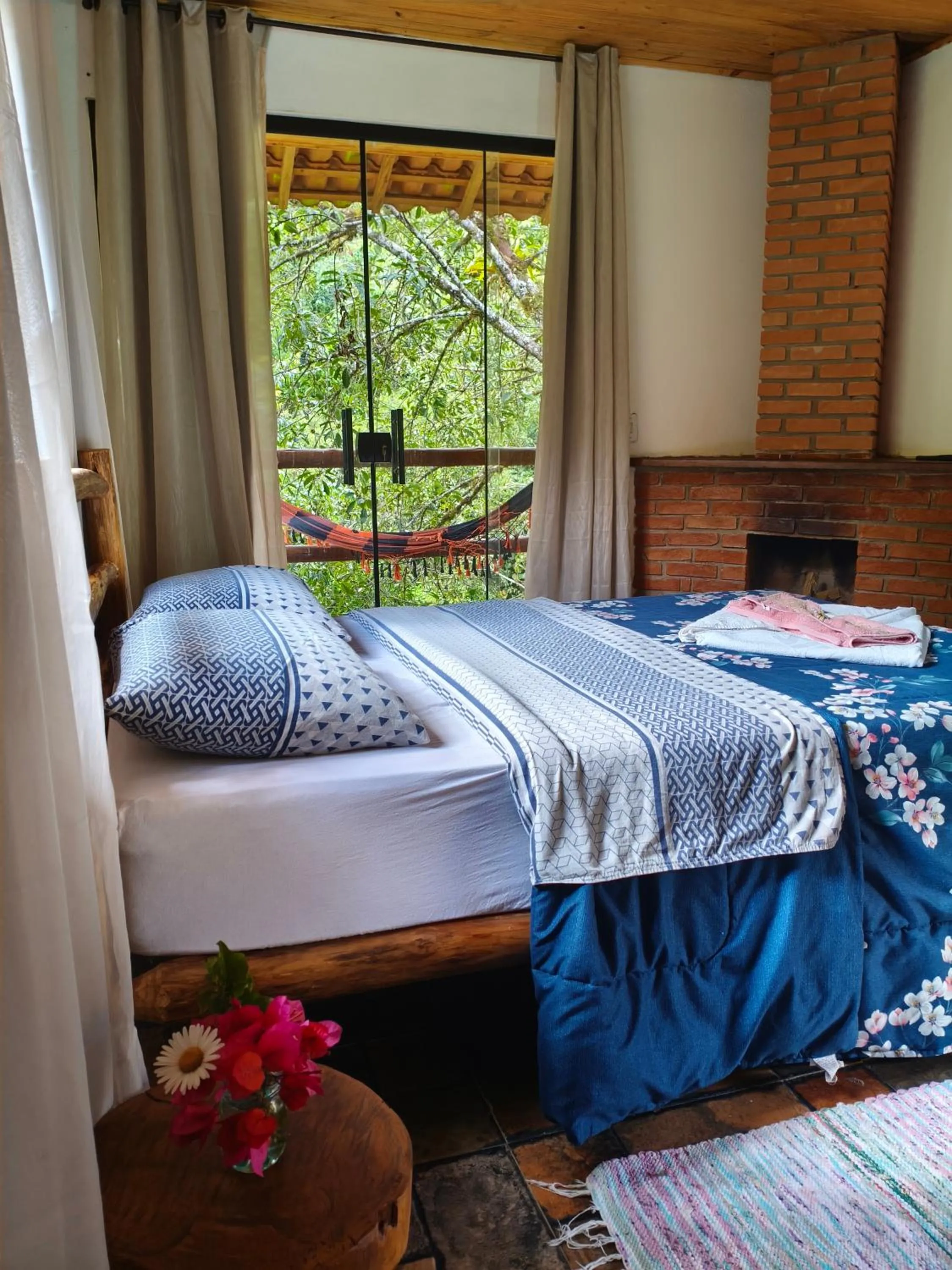 Bed in Pousada Bella Ana