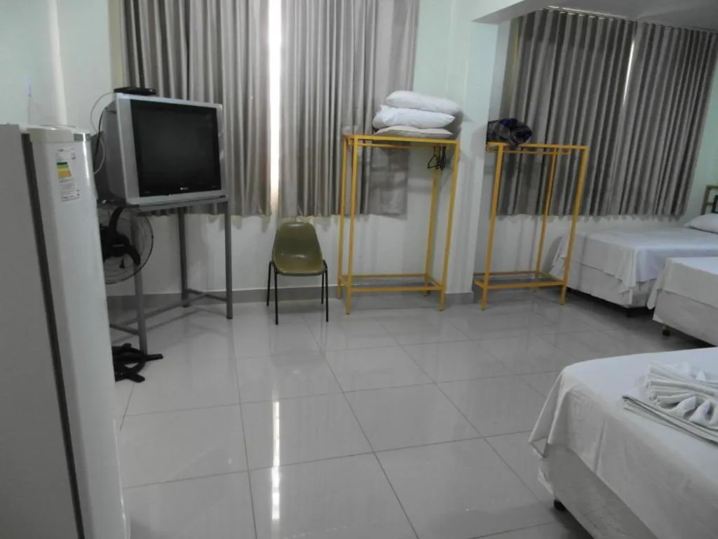 Bed in Hotel Itaipu