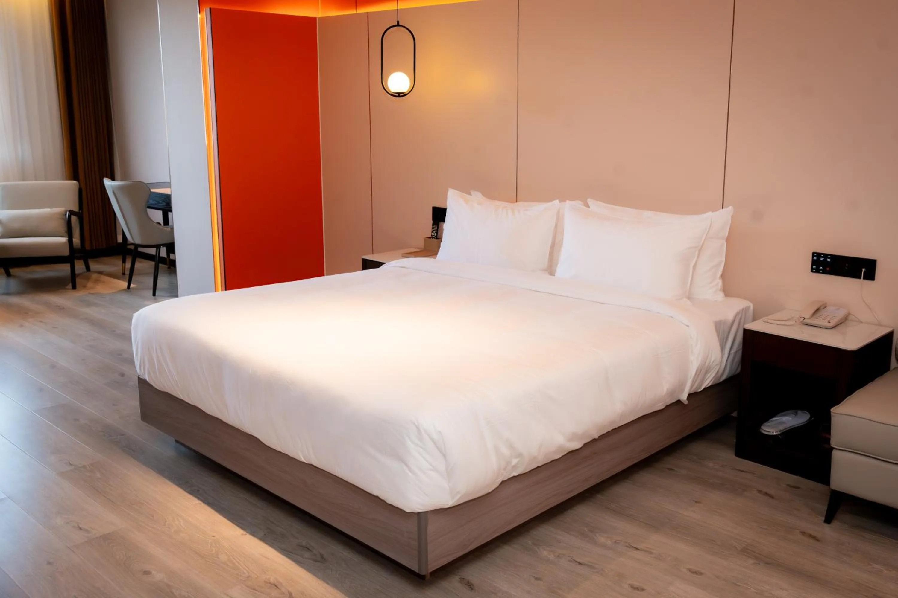 Bed in Jiuding Joy Hotel