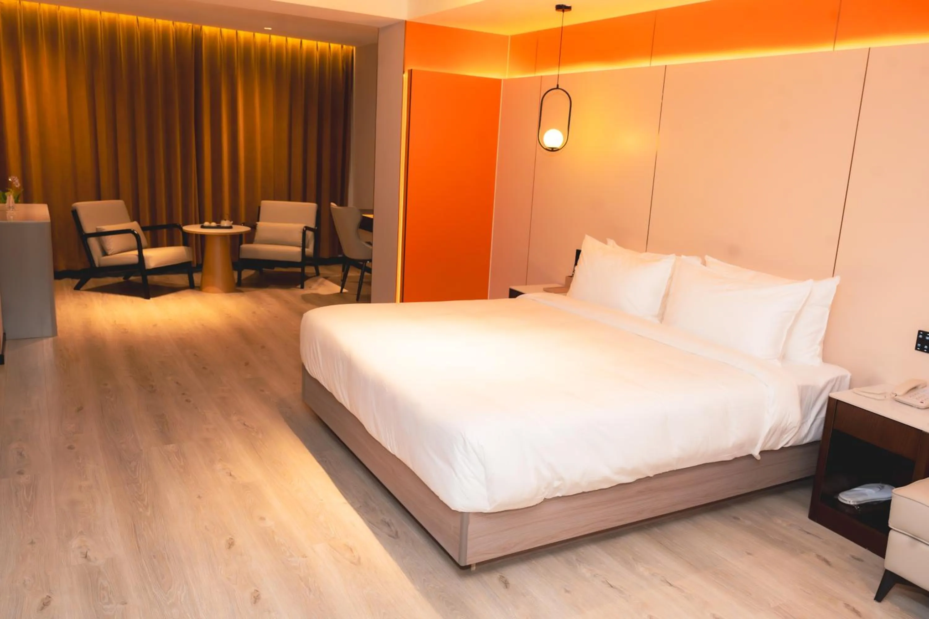 Bed in Jiuding Joy Hotel