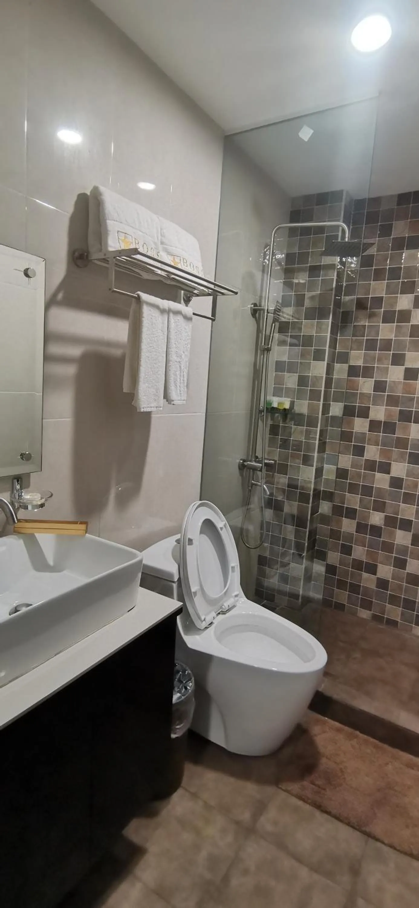 Bathroom in Palette in Angeles Pampanga near Clark International Airport Formerly Boss Hotel