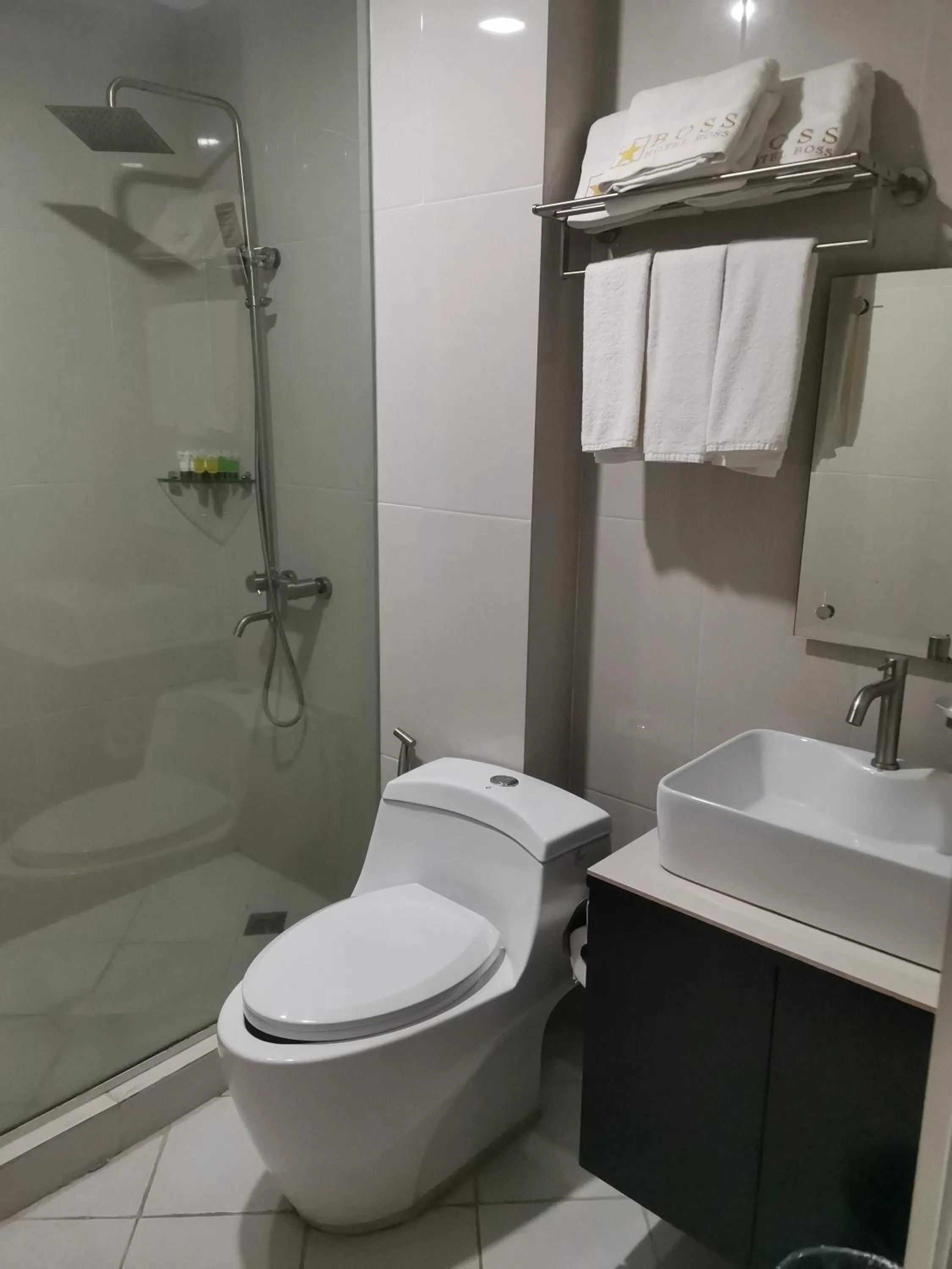 Bathroom in Palette in Angeles Pampanga near Clark International Airport Formerly Boss Hotel