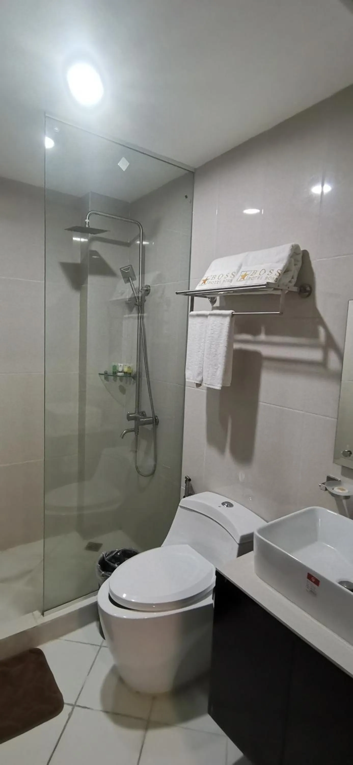 Bathroom in Palette in Angeles Pampanga near Clark International Airport Formerly Boss Hotel