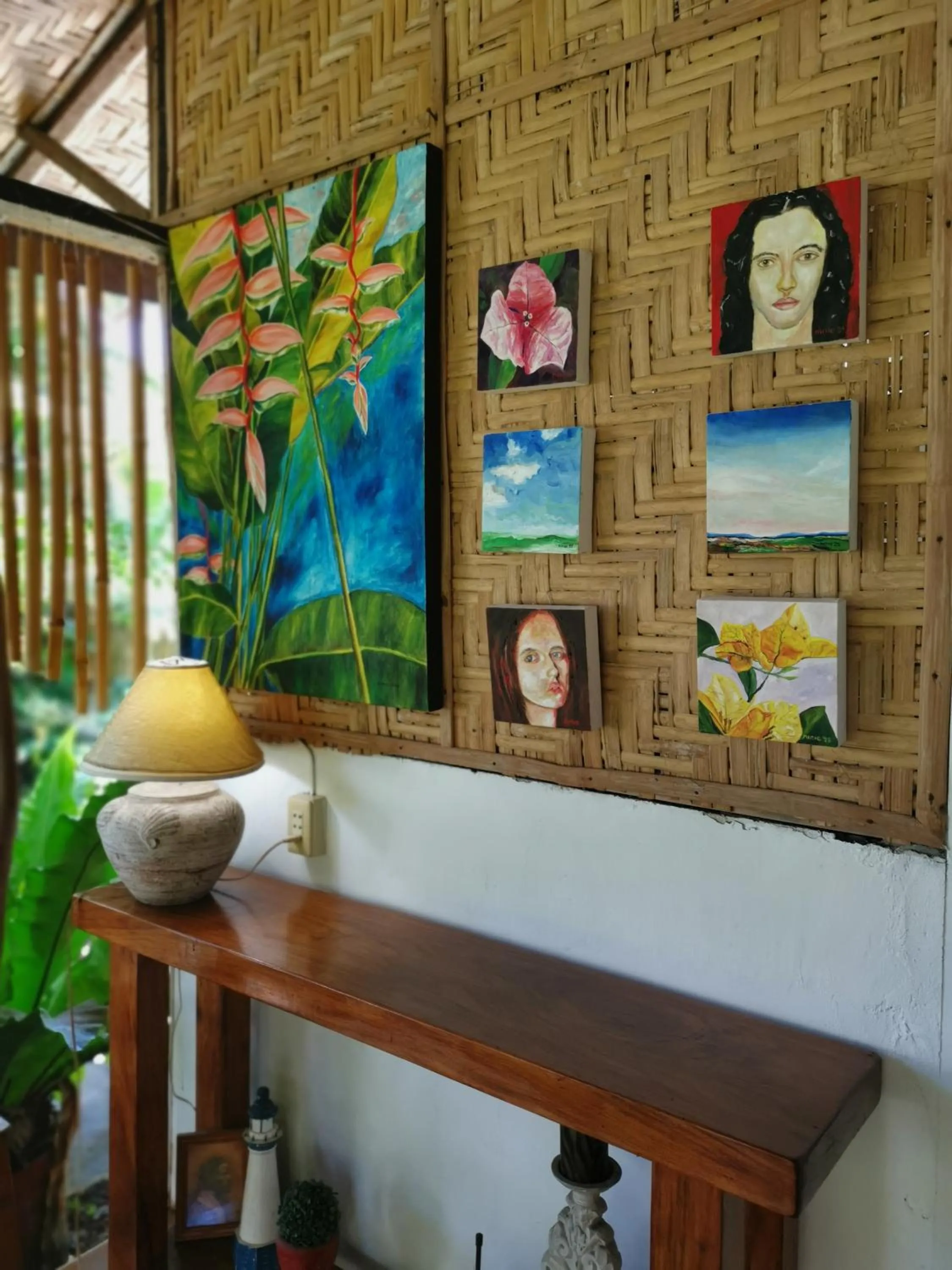 Decorative detail in La Vida Hostel Samal Island