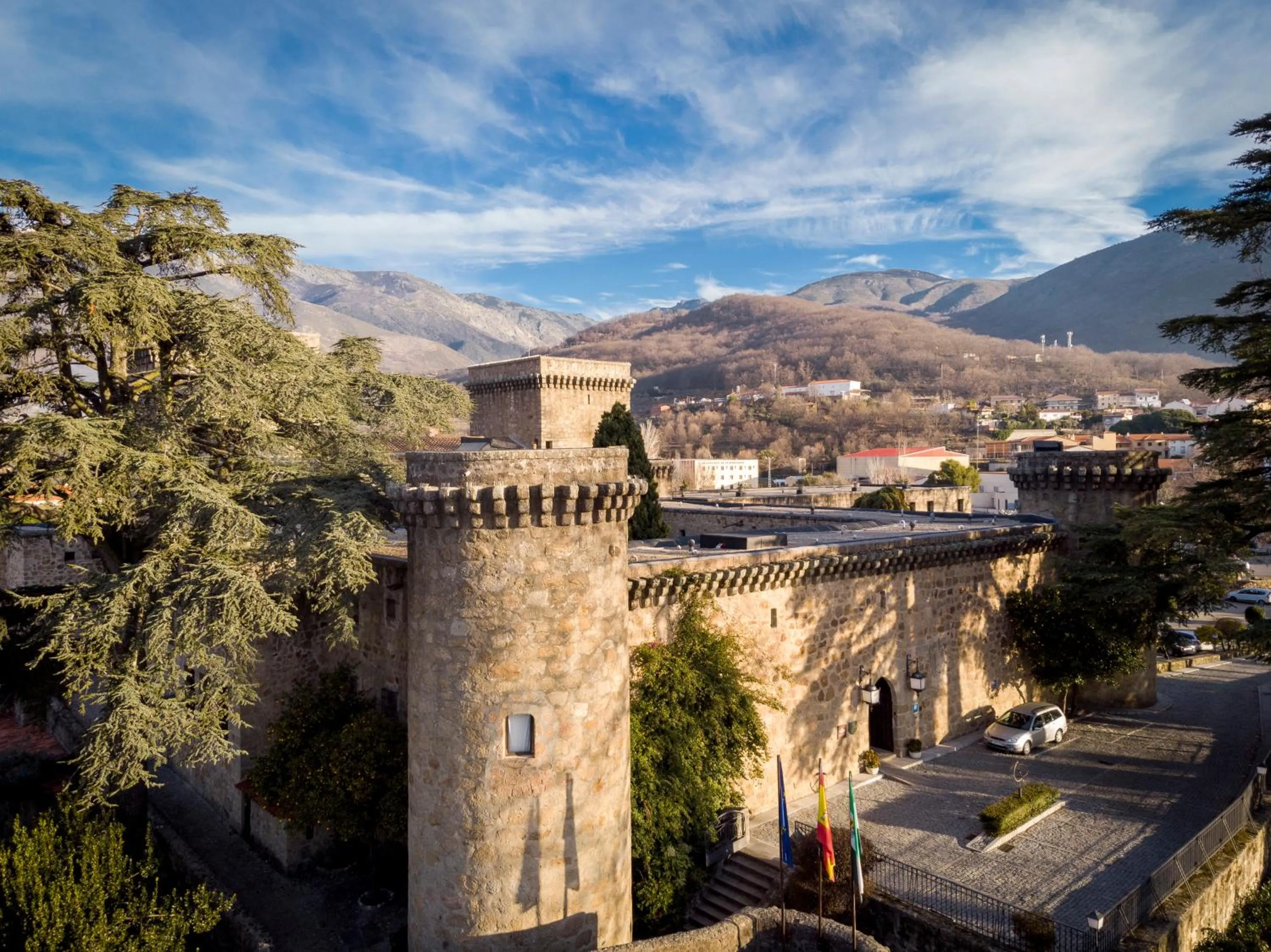 Bird's eye view in Parador de Jarandilla de la Vera