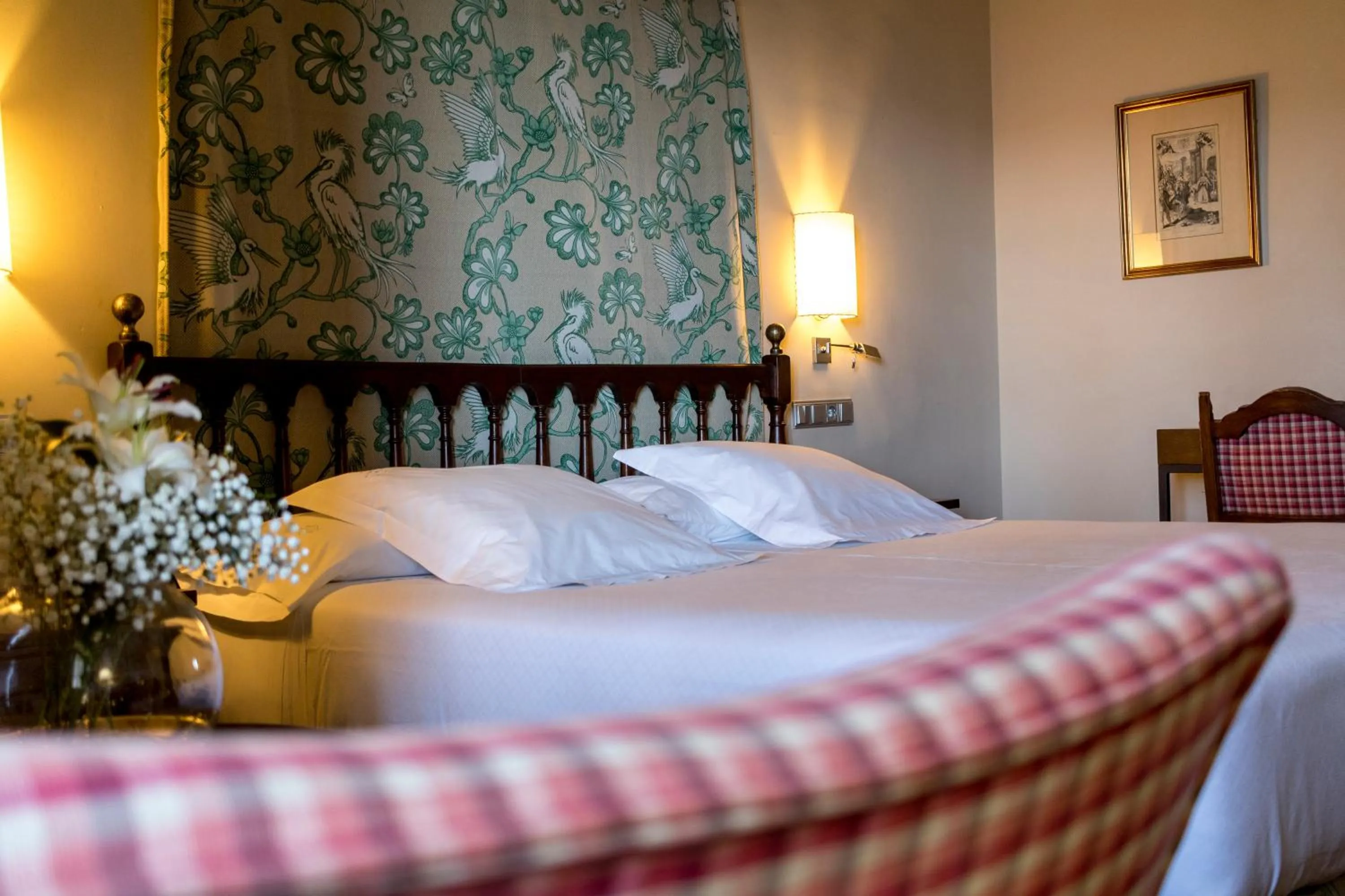 Decorative detail, Bed in Parador de Jarandilla de la Vera