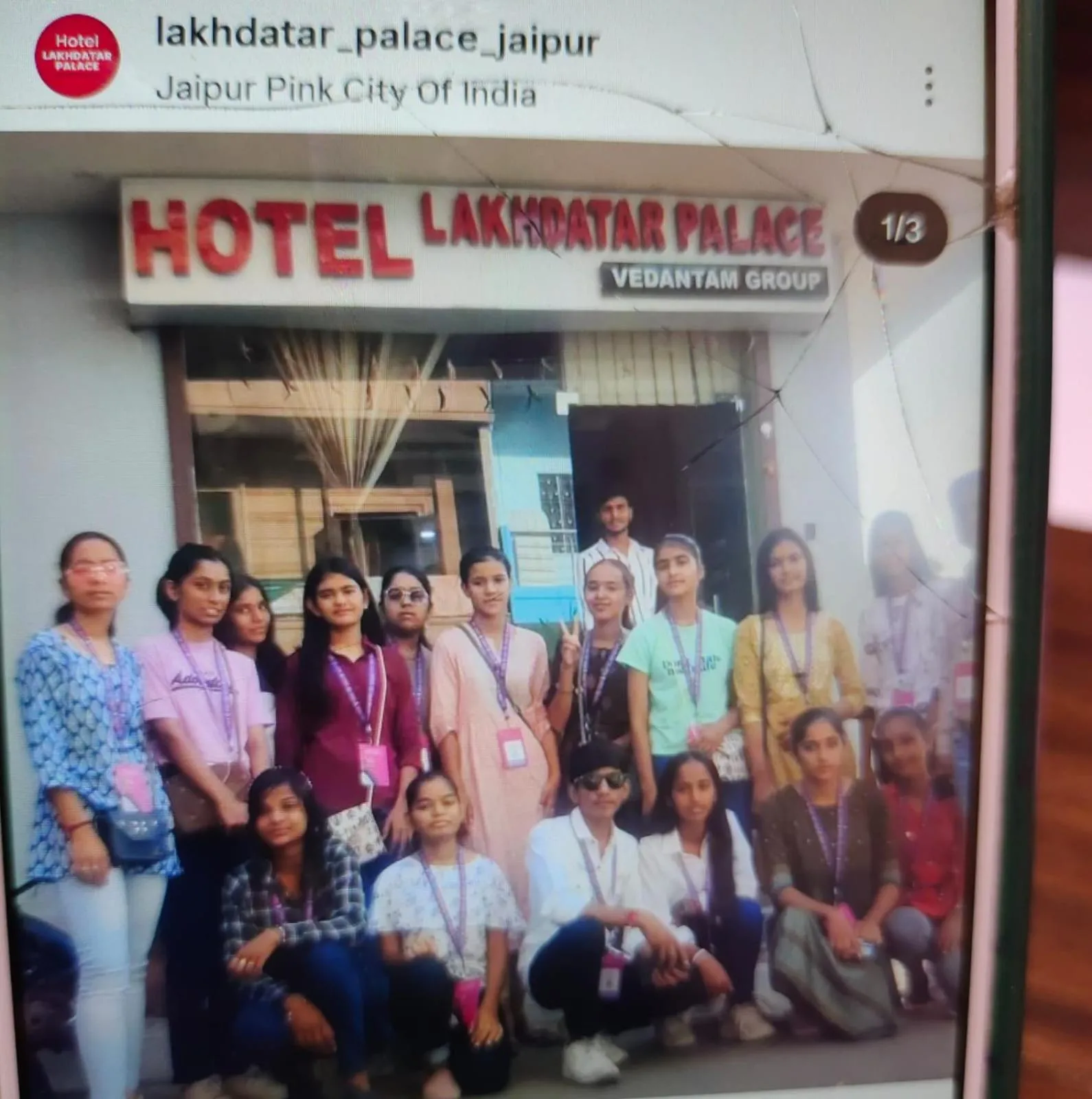 group of guests in Hotel Lakhdatar Palace