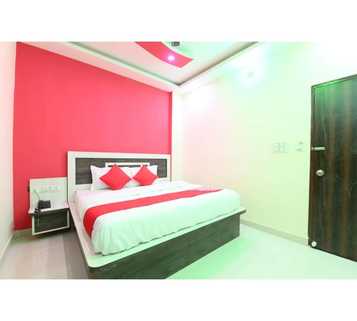 Bed in Hotel Lakhdatar Palace