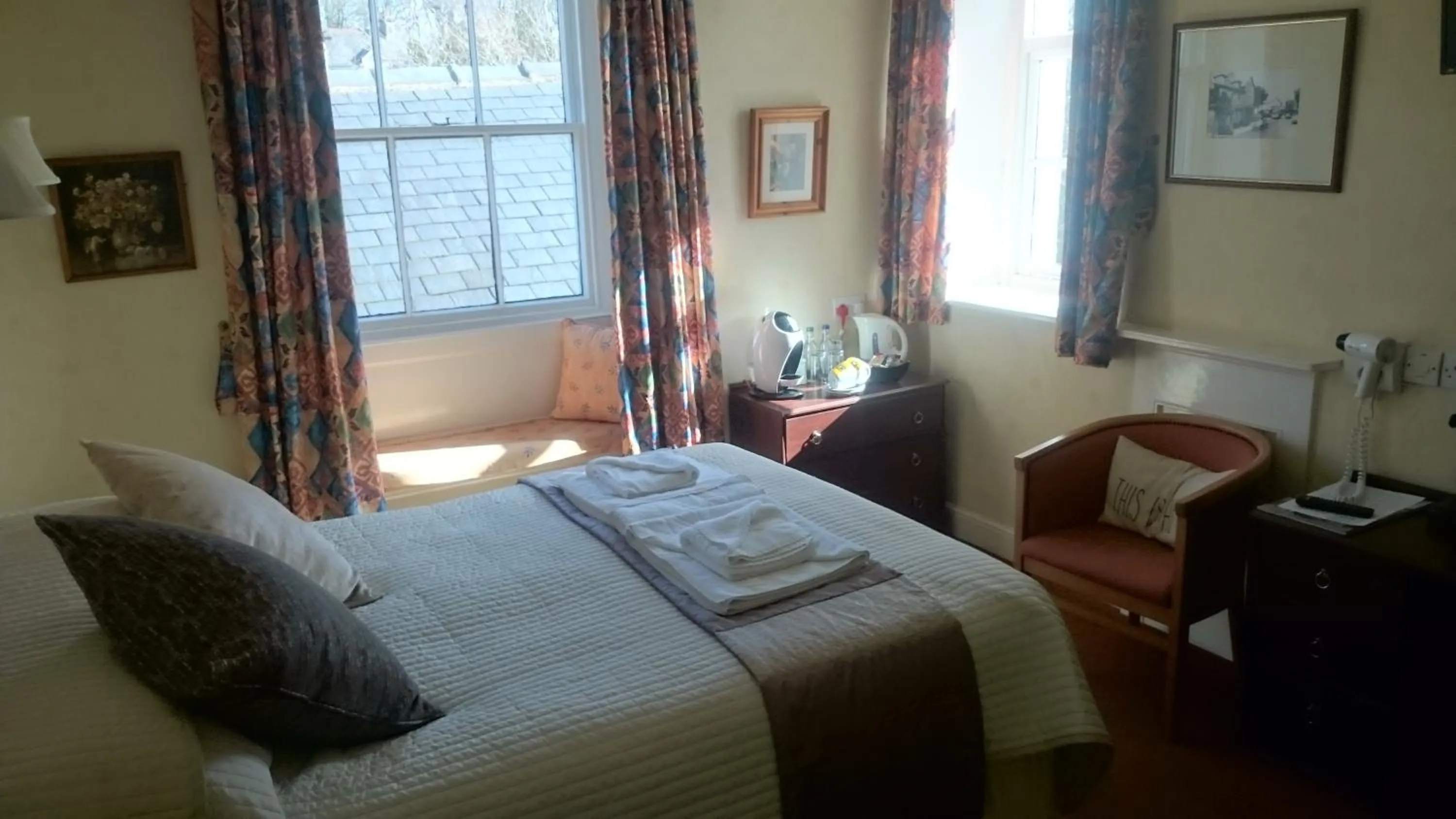 Bed in The Silverdale Hotel