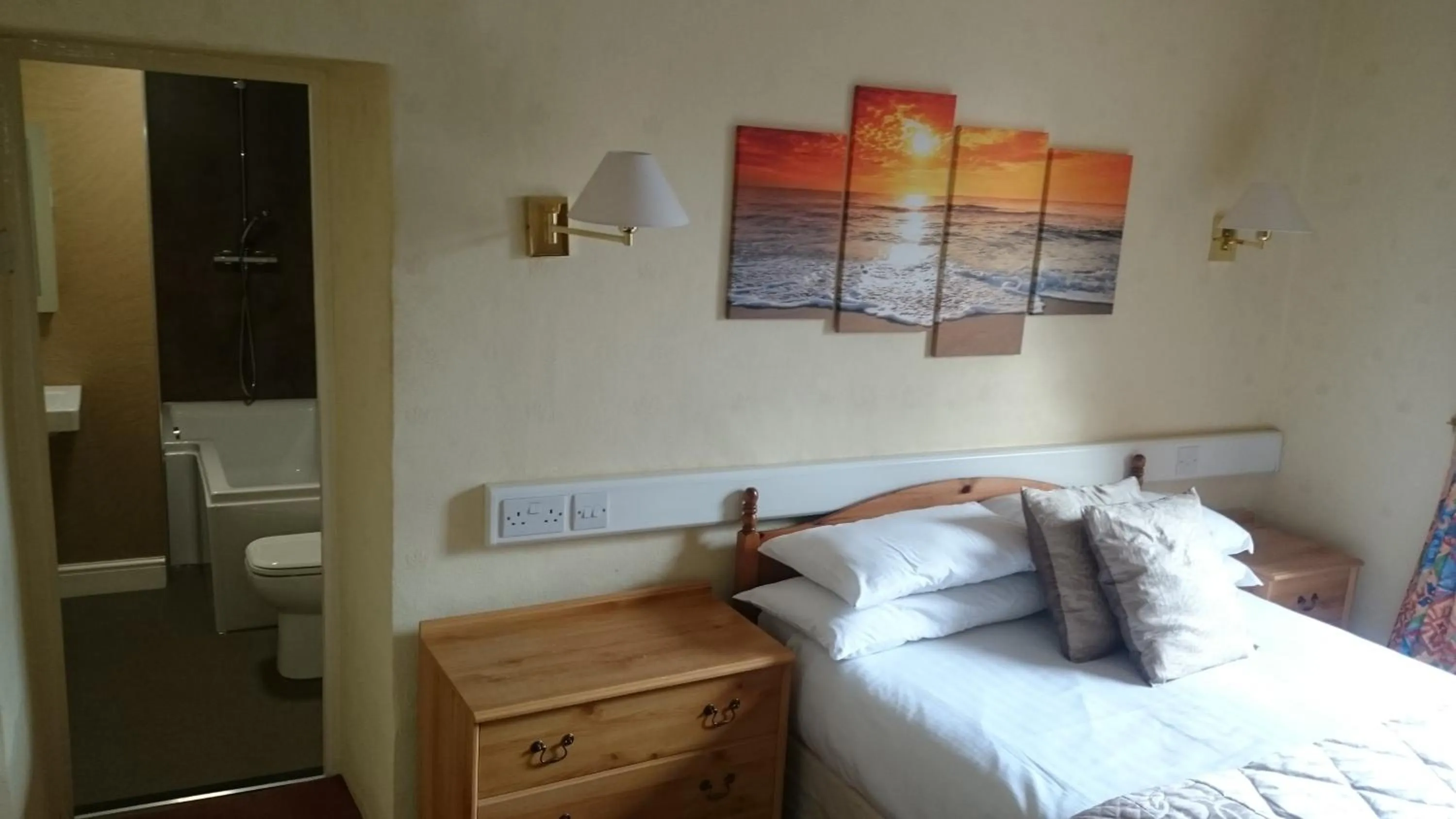 Bed in The Silverdale Hotel