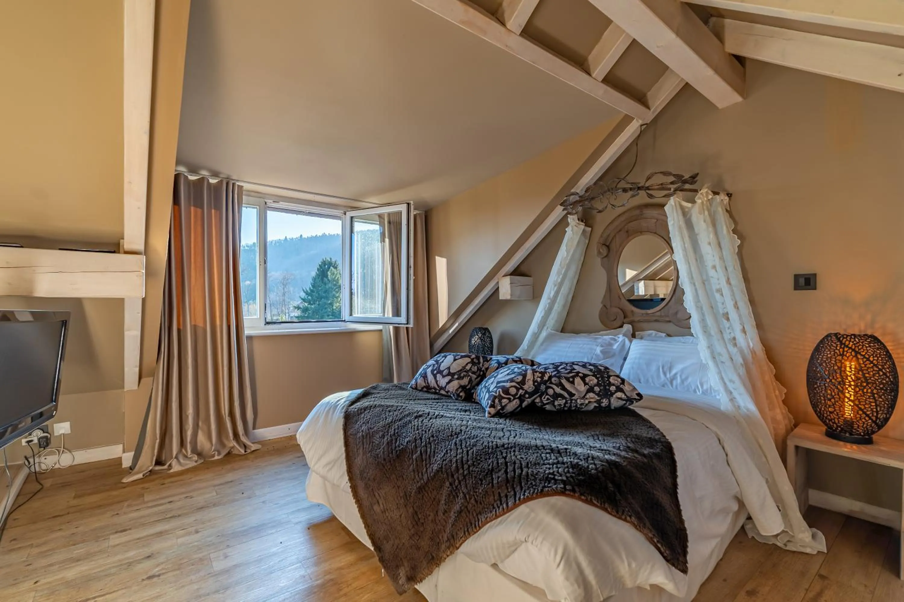 Bed in Le B Cottage & SPA Privé