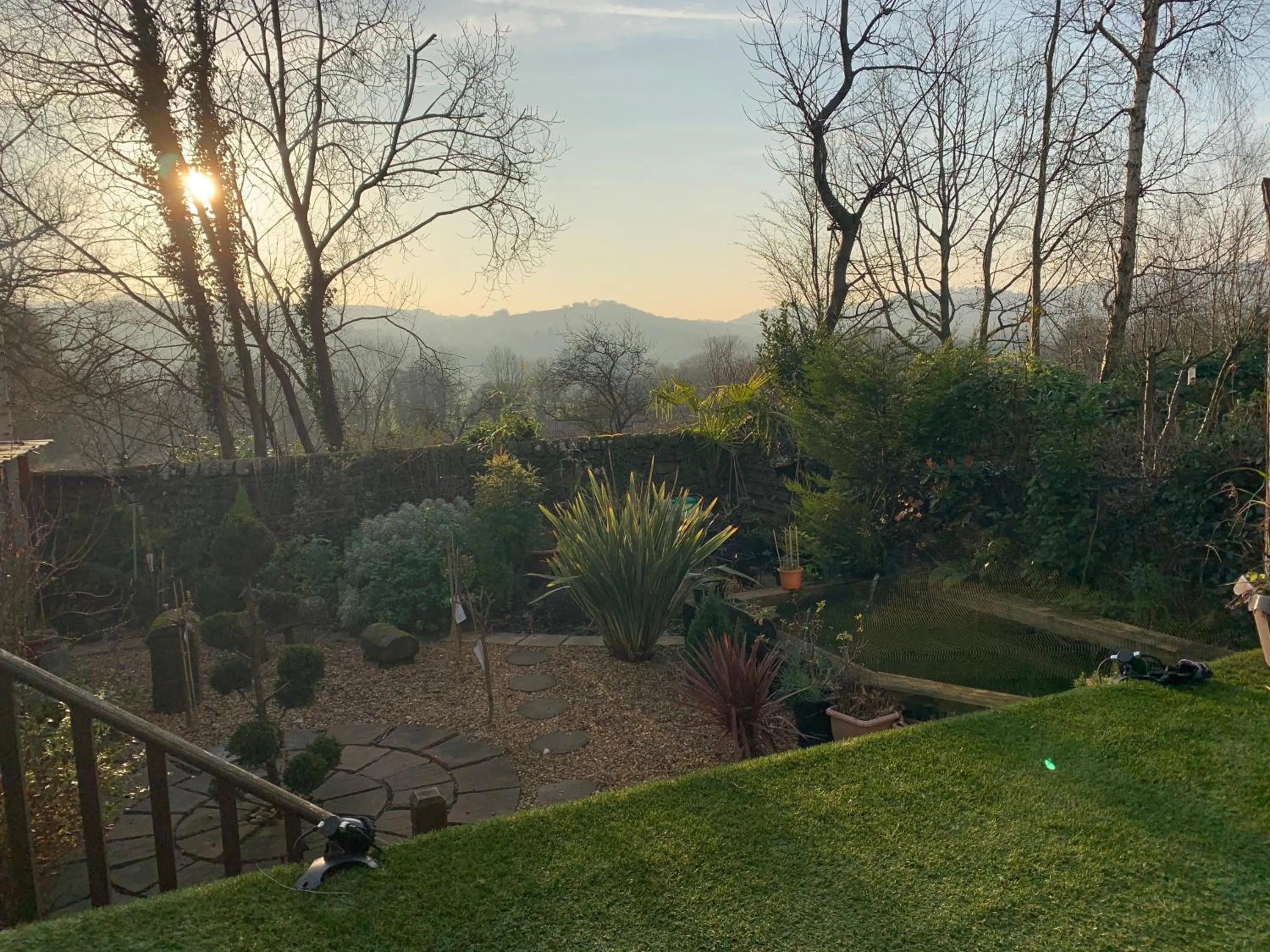 Garden view in Slayleigh B&B, Matlock