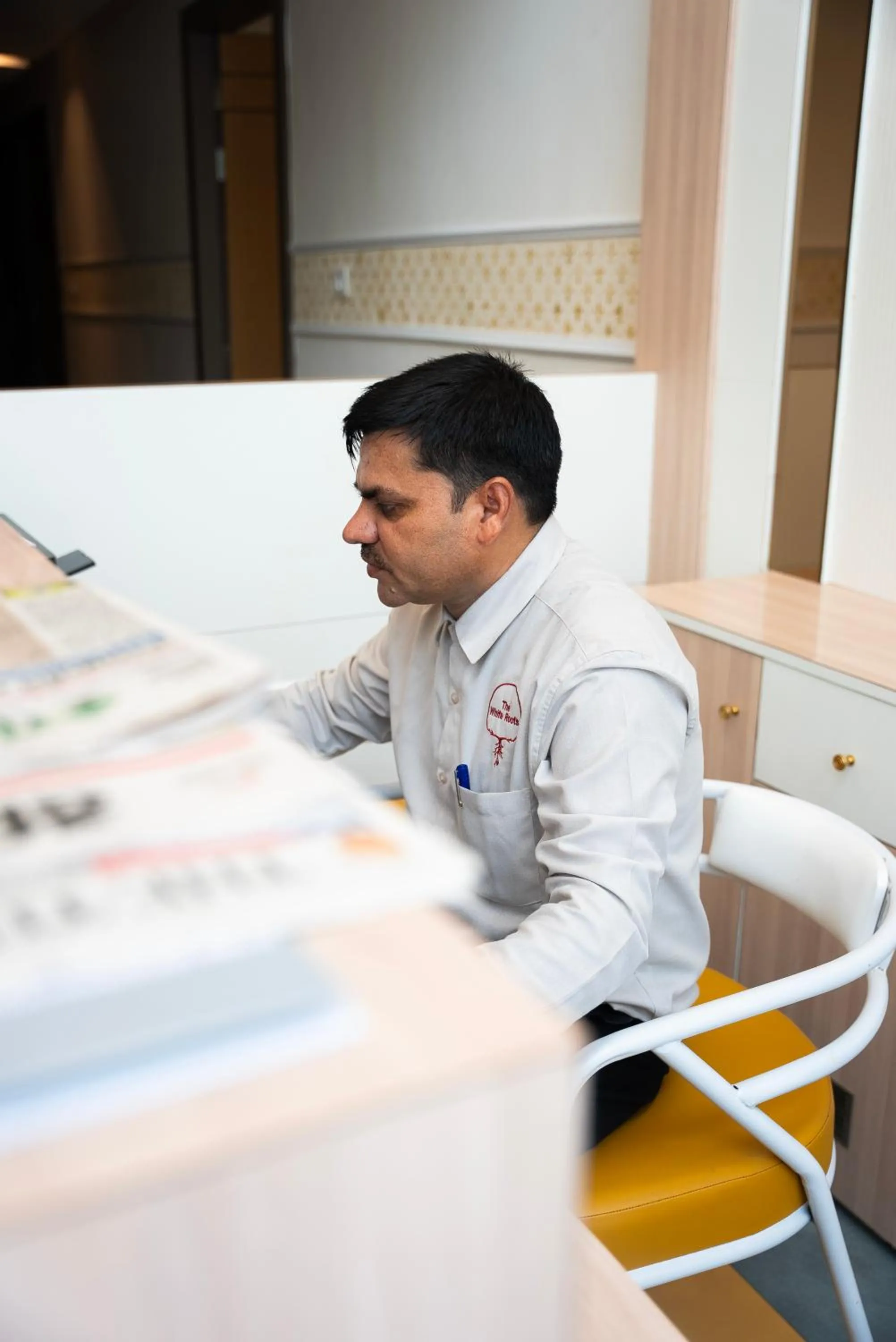 People in The White Roots Hotel