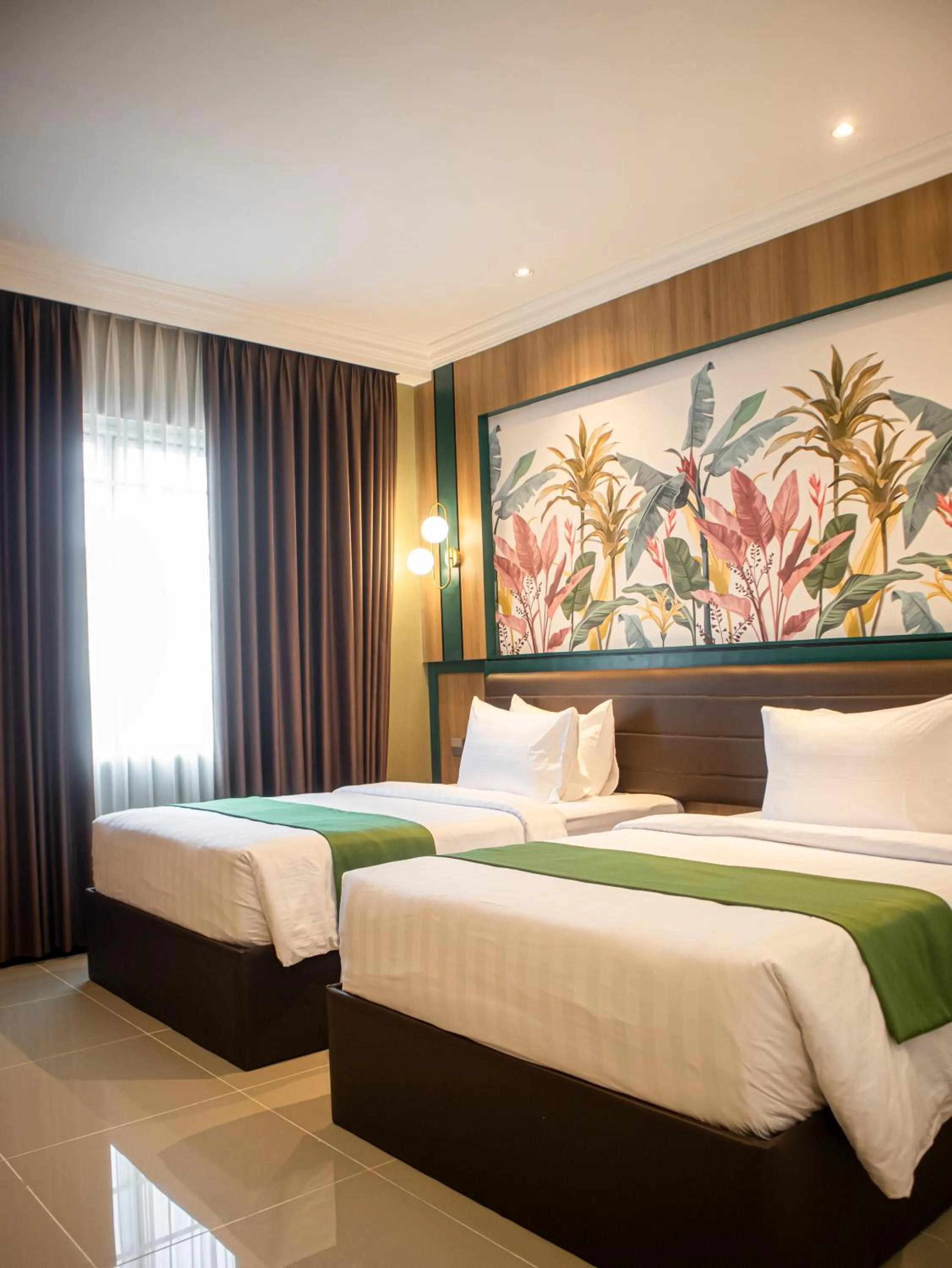 Bed in Bona Ventura Hotel & Skybar