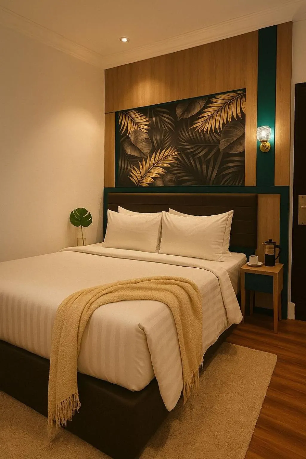 Bed in Bona Ventura Hotel & Skybar