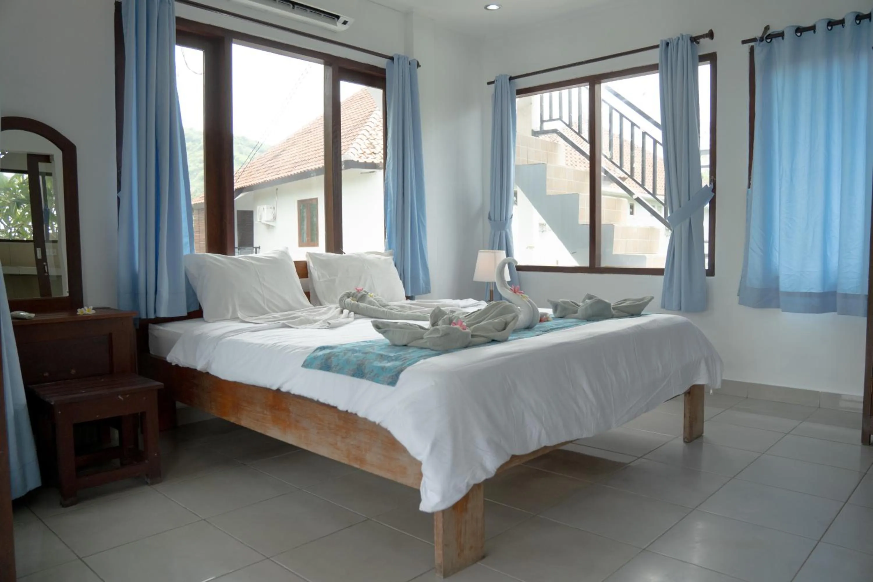 Bathroom, Bed in Pakel's Bali Villas