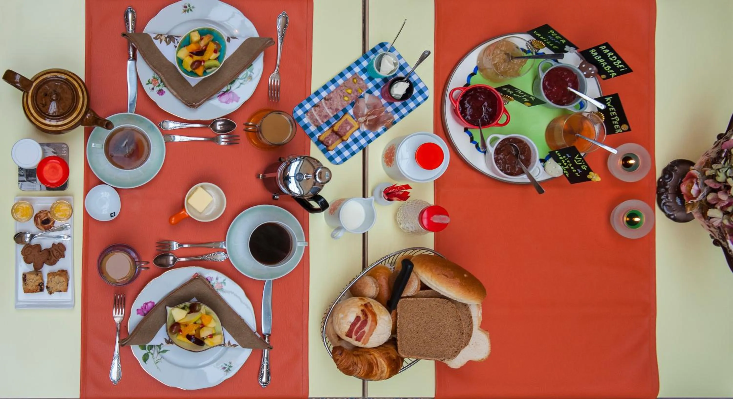 Food close-up in B&B Tspijker