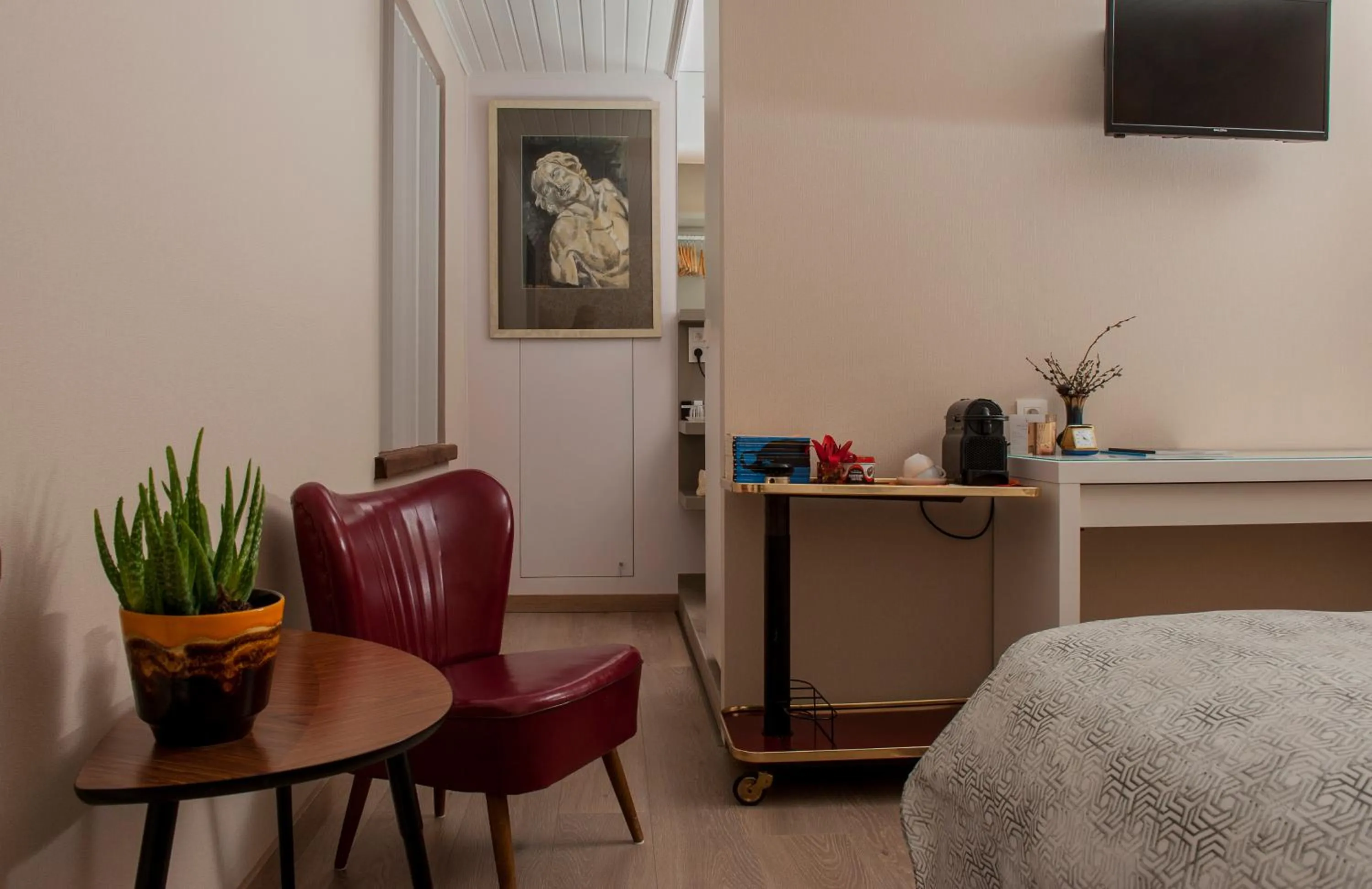 Seating area in B&B Tspijker