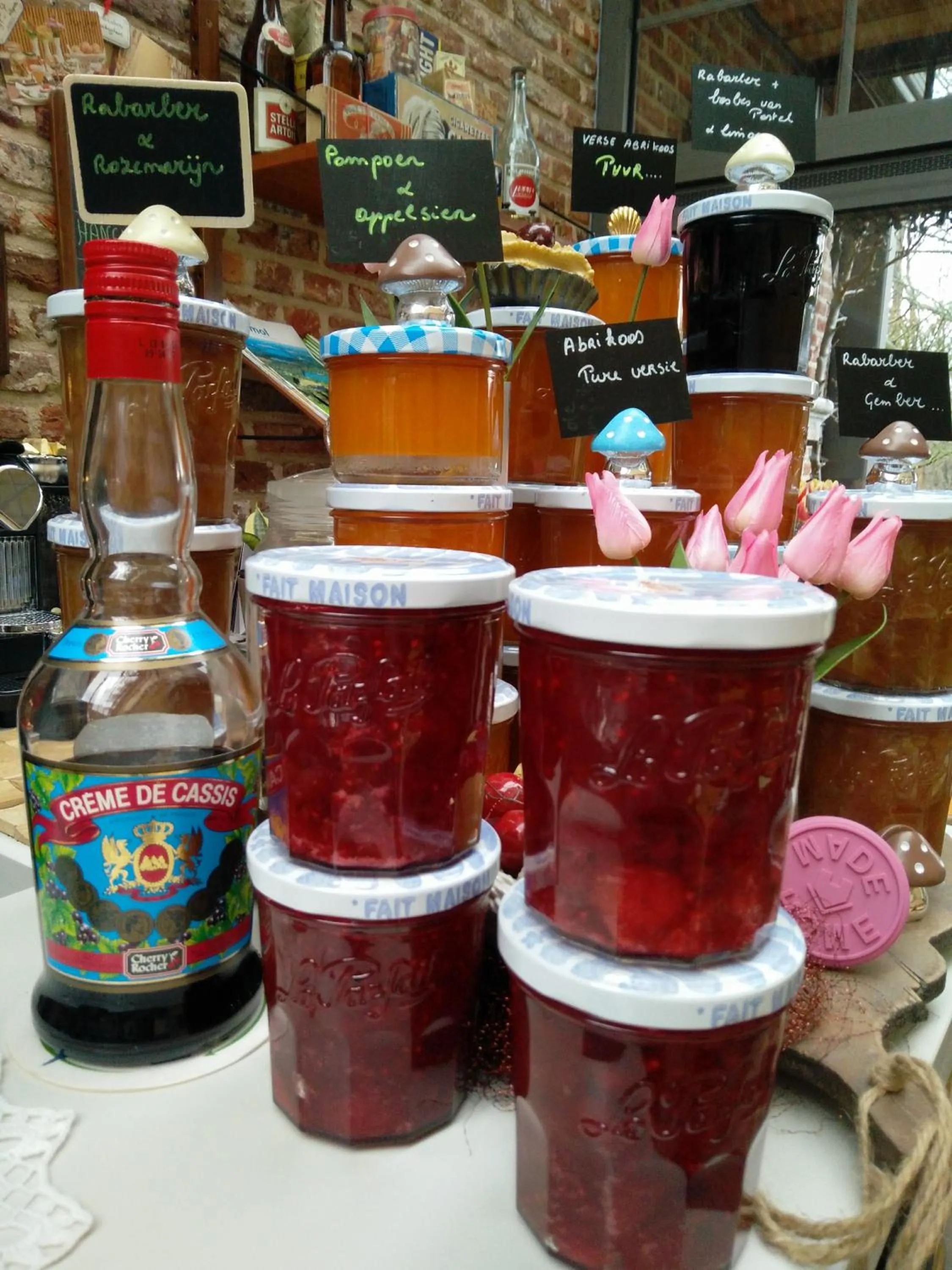 Food close-up in B&B Tspijker