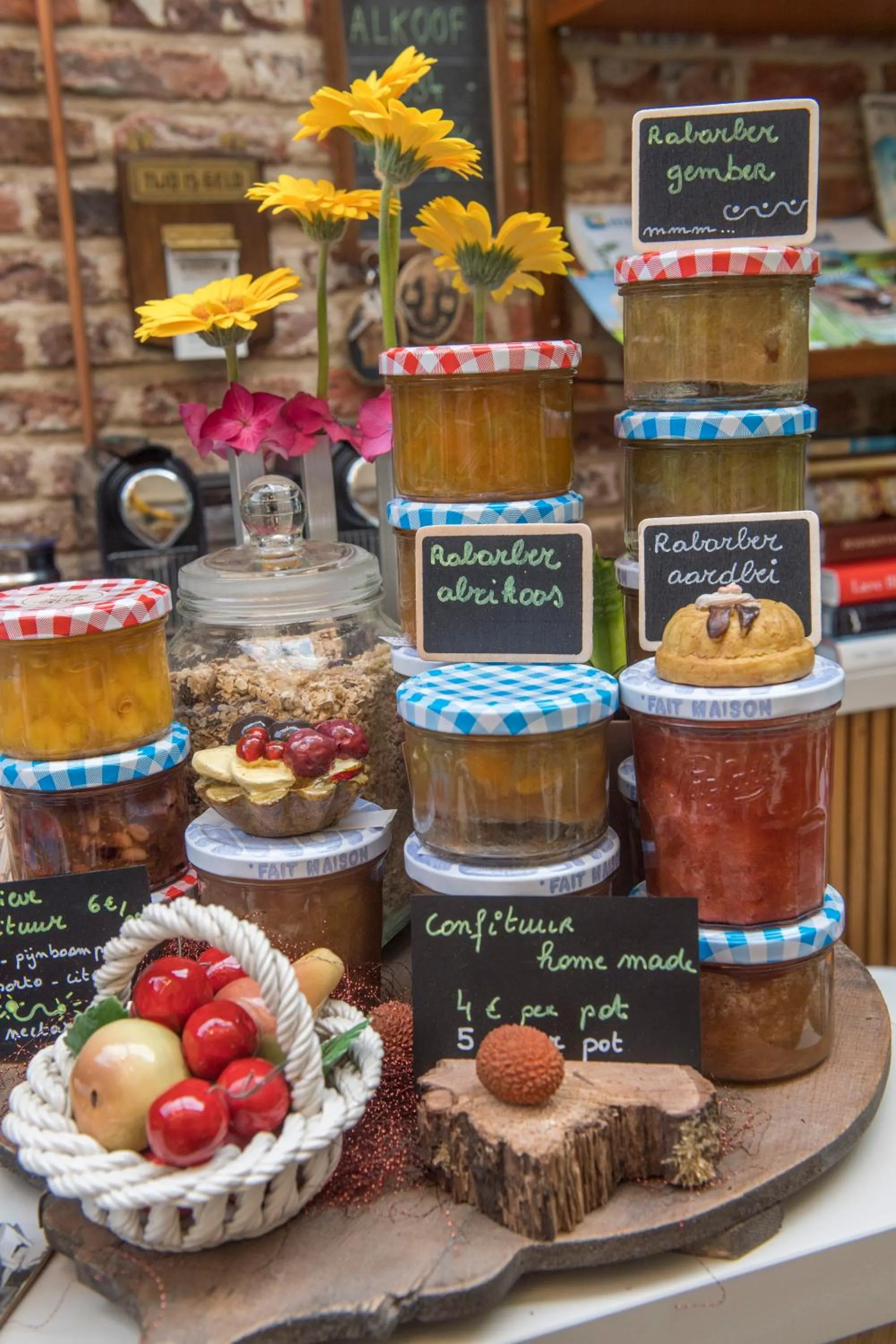 Food close-up in B&B Tspijker