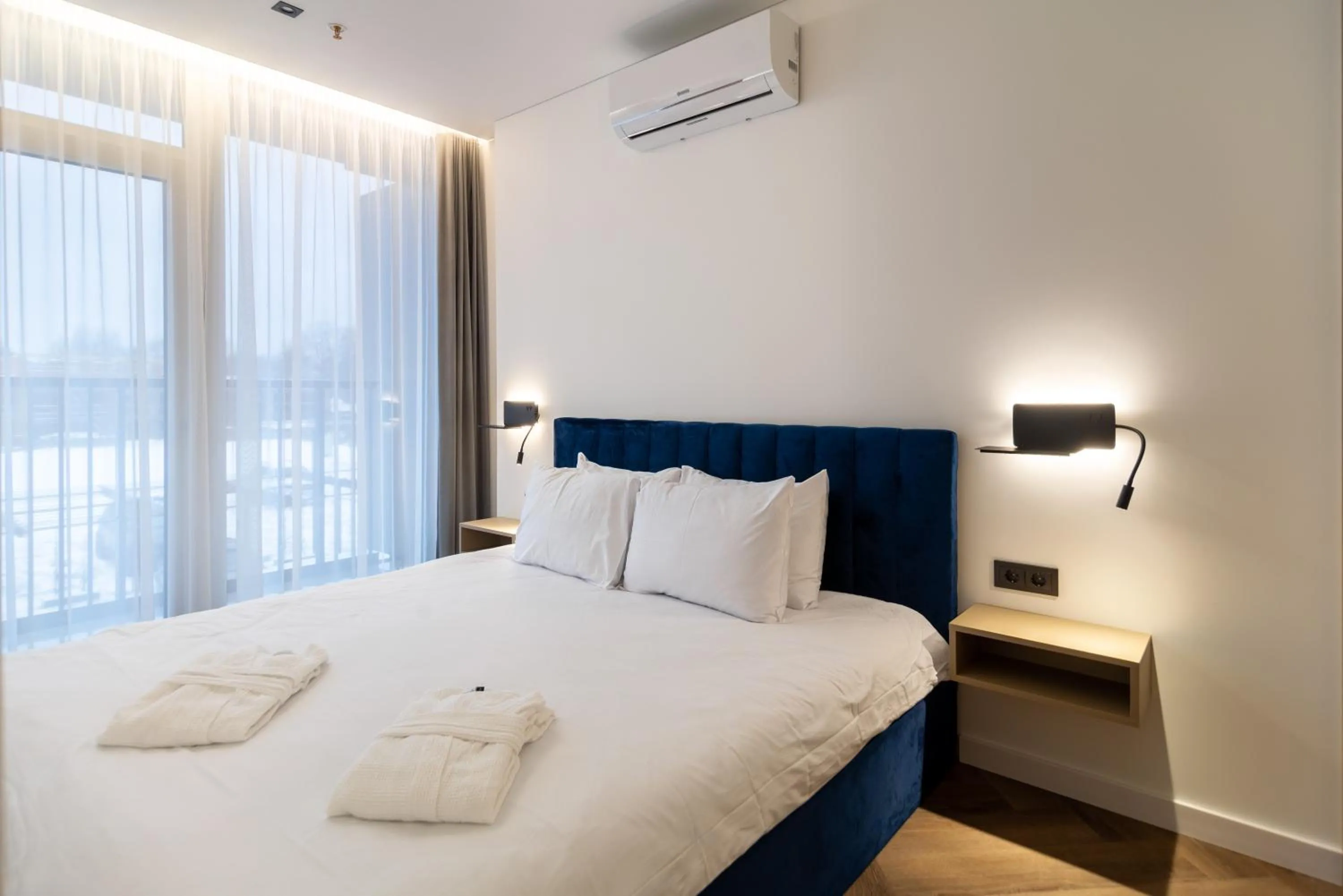 Bedroom, Bed in Aparthotel Nemunas
