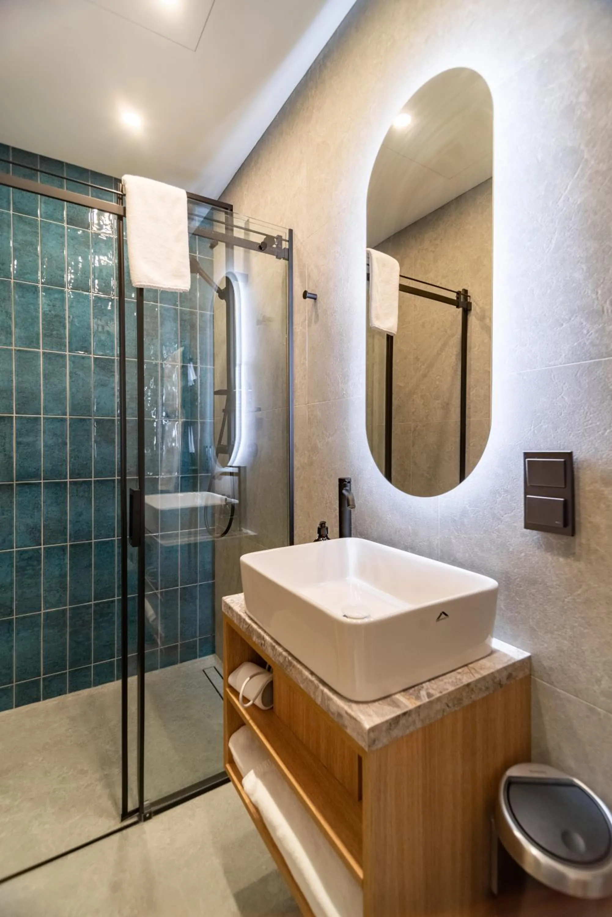 Shower in Aparthotel Nemunas