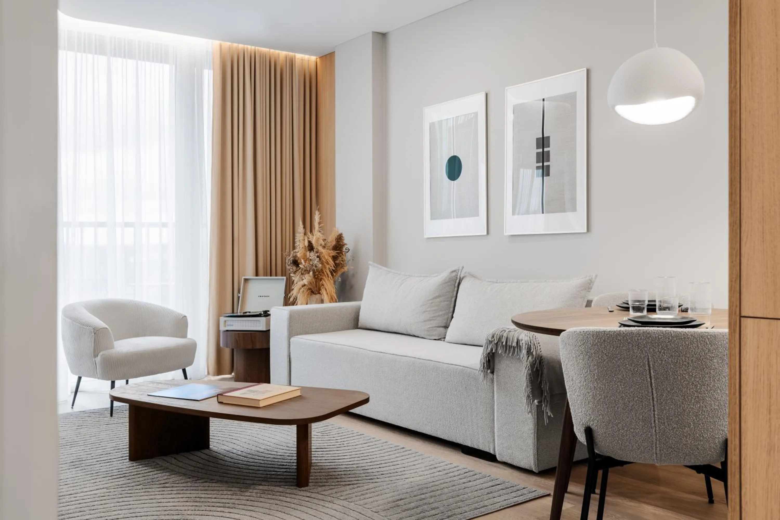 Living room in Aparthotel Nemunas