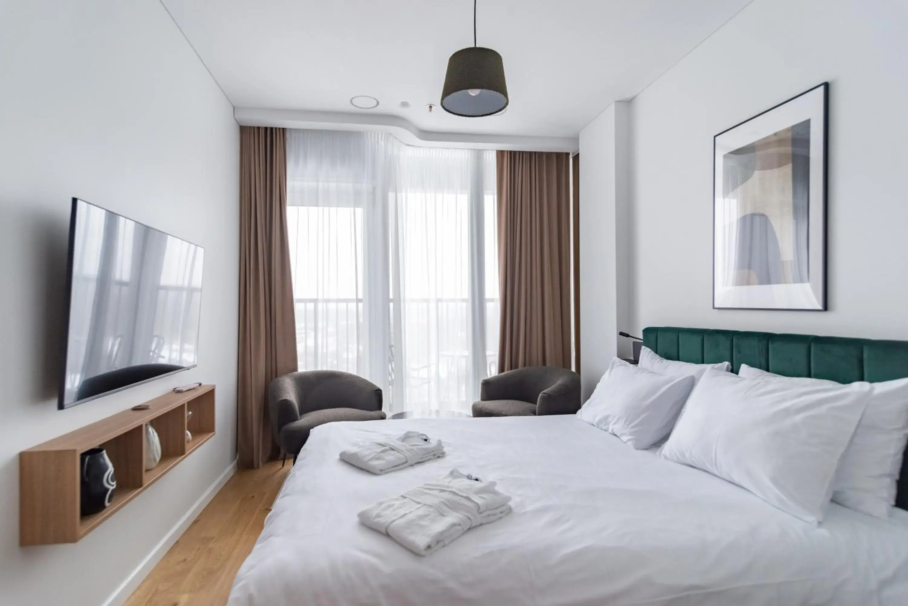 Panoramic Apartment with Balcony - Sauna and hot Tub Access in Leisure Area in Aparthotel Nemunas Panoramic Apartment with Balcony - Sauna and hot Tub Access in Leisure Area in Aparthotel Nemunas