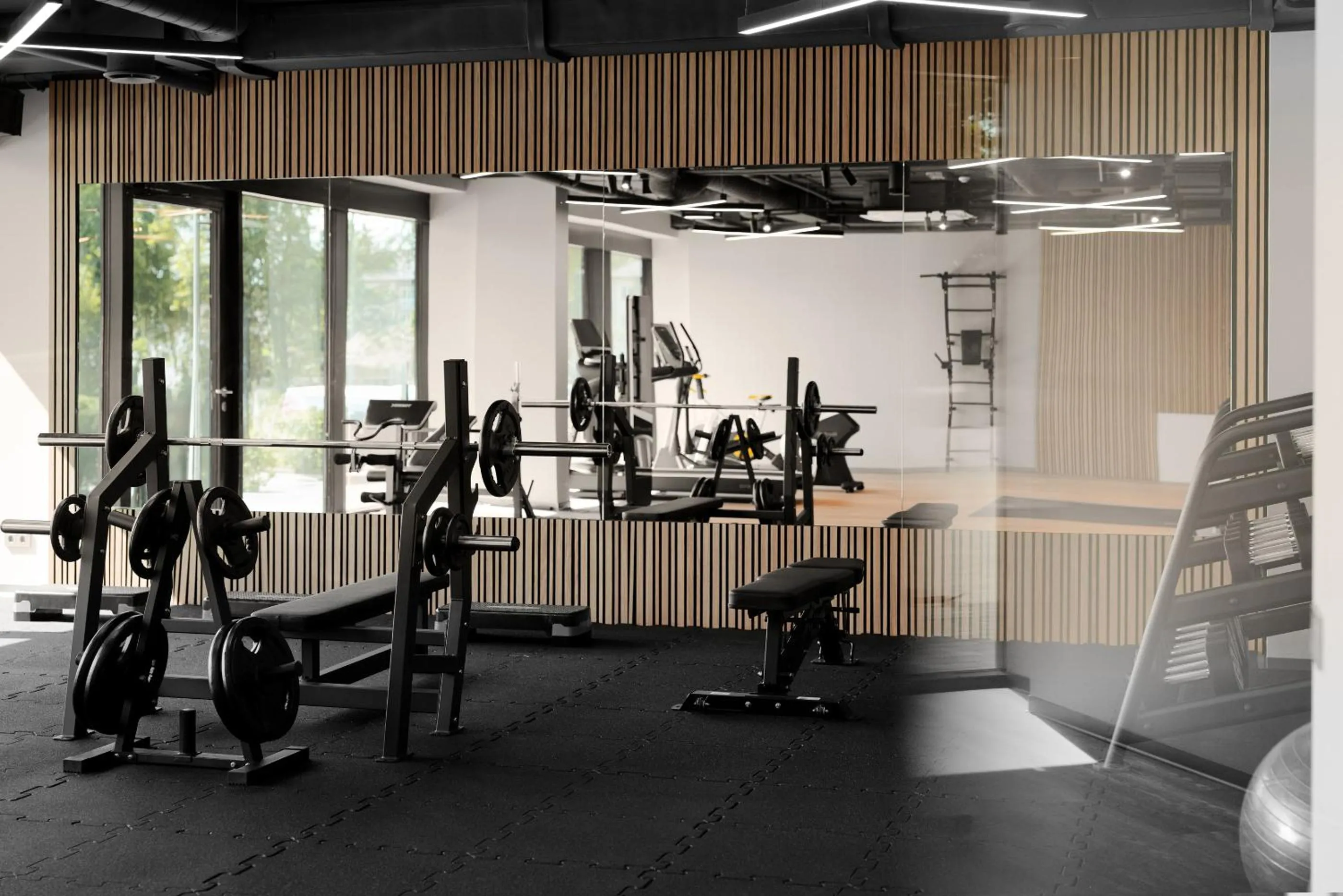 Fitness centre/facilities in Aparthotel Nemunas