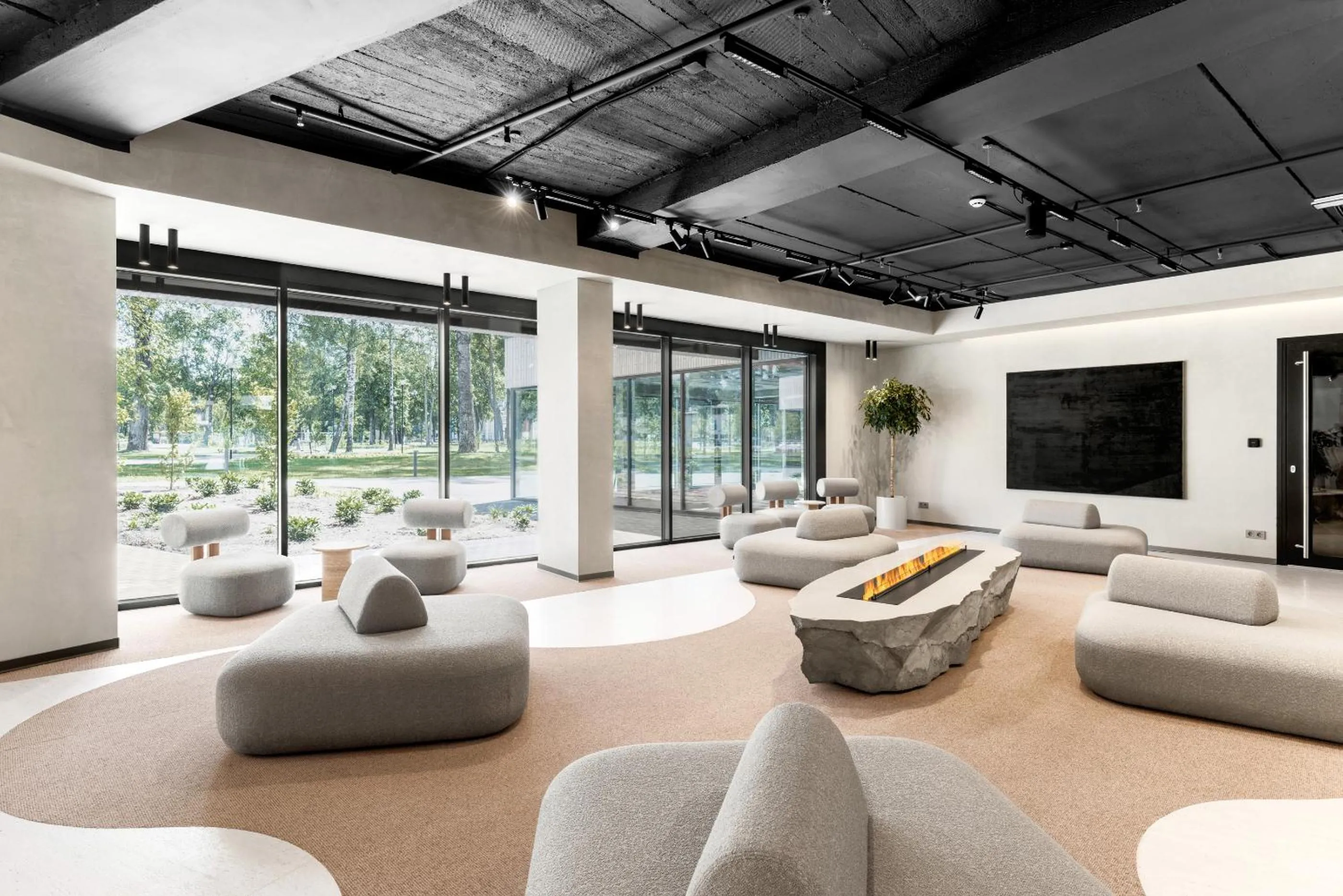 Lobby or reception in Aparthotel Nemunas