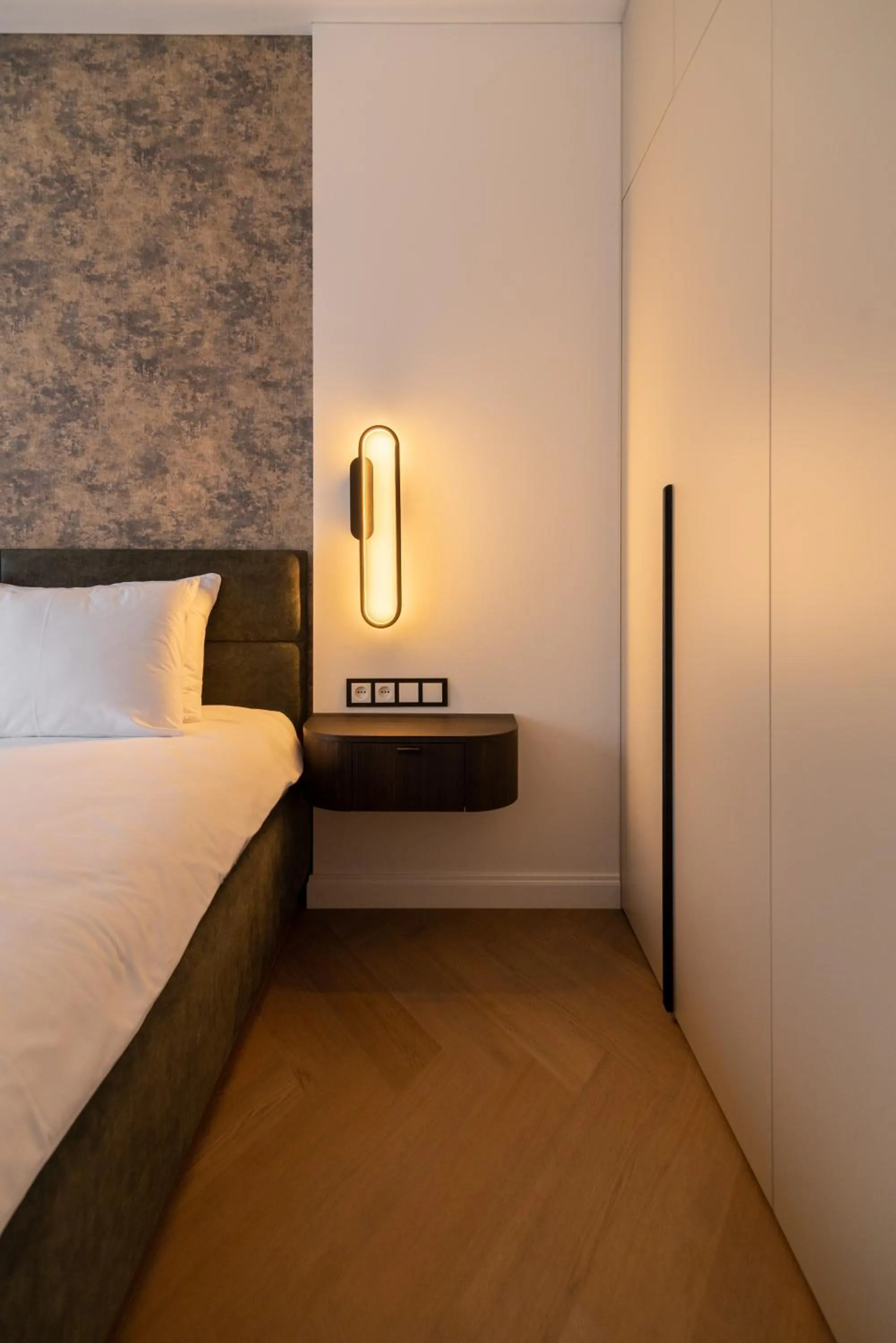 Bedroom, Bed in Aparthotel Nemunas