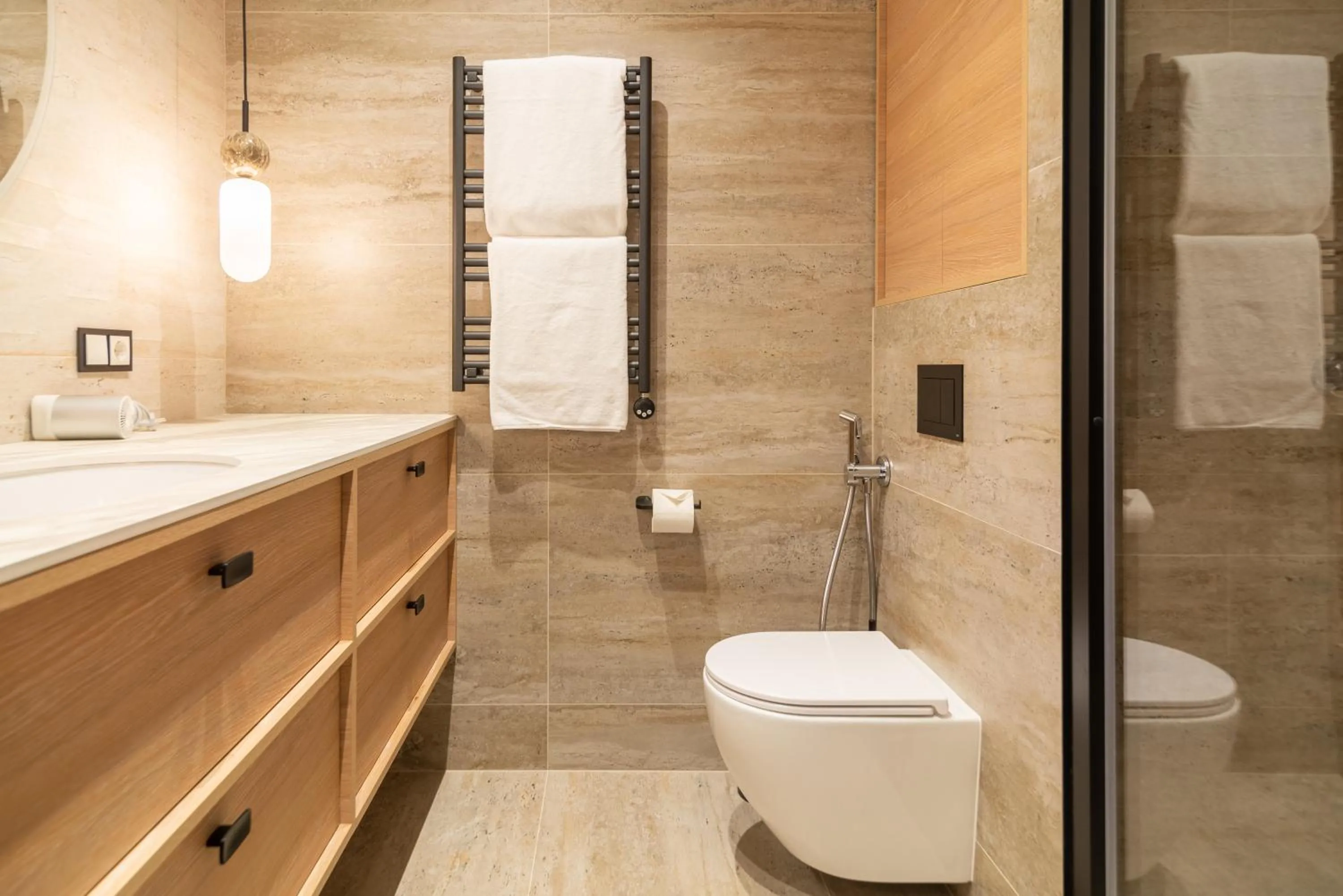 Shower in Aparthotel Nemunas