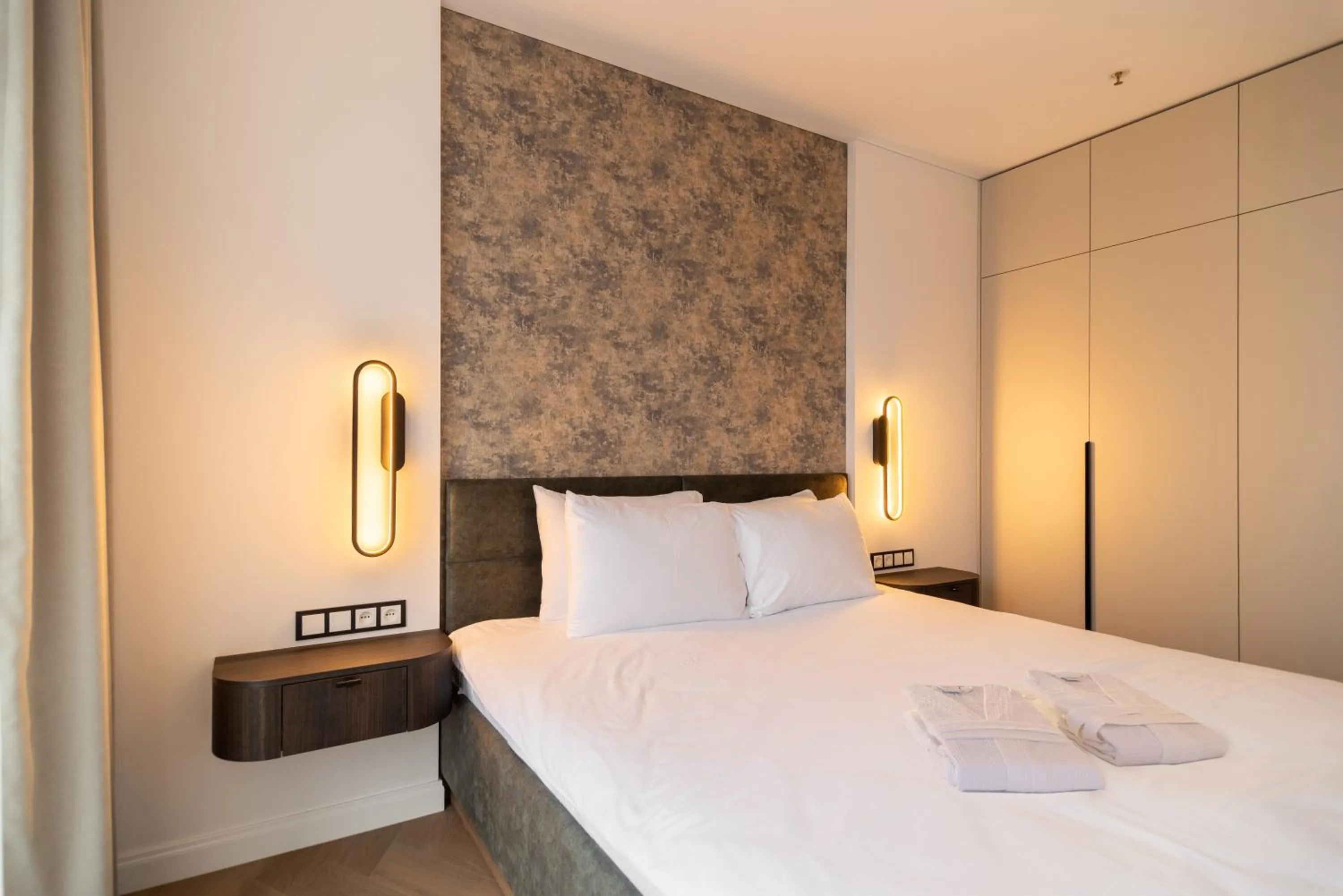 Bedroom, Bed in Aparthotel Nemunas