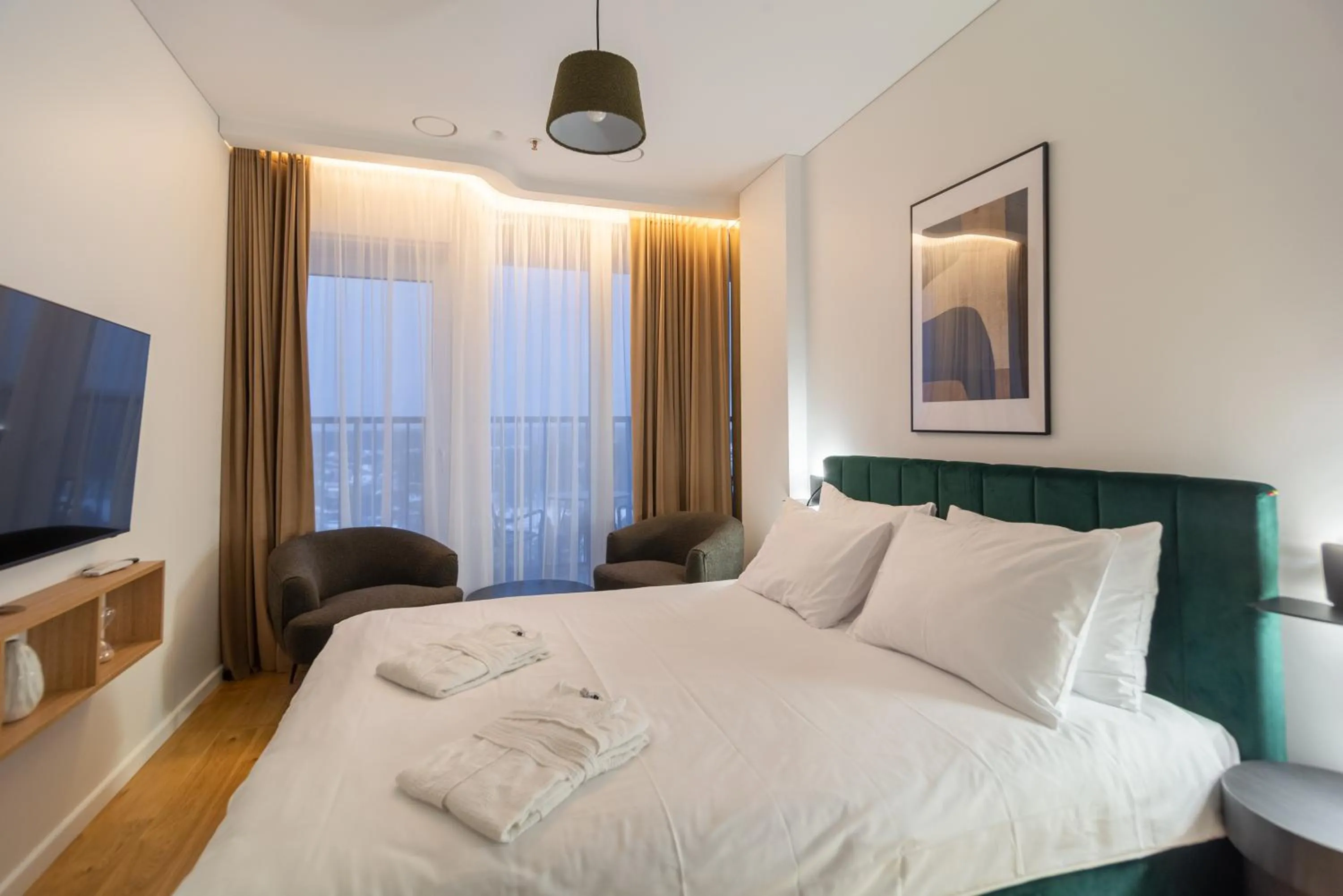 Photo of the whole room, Bed in Aparthotel Nemunas