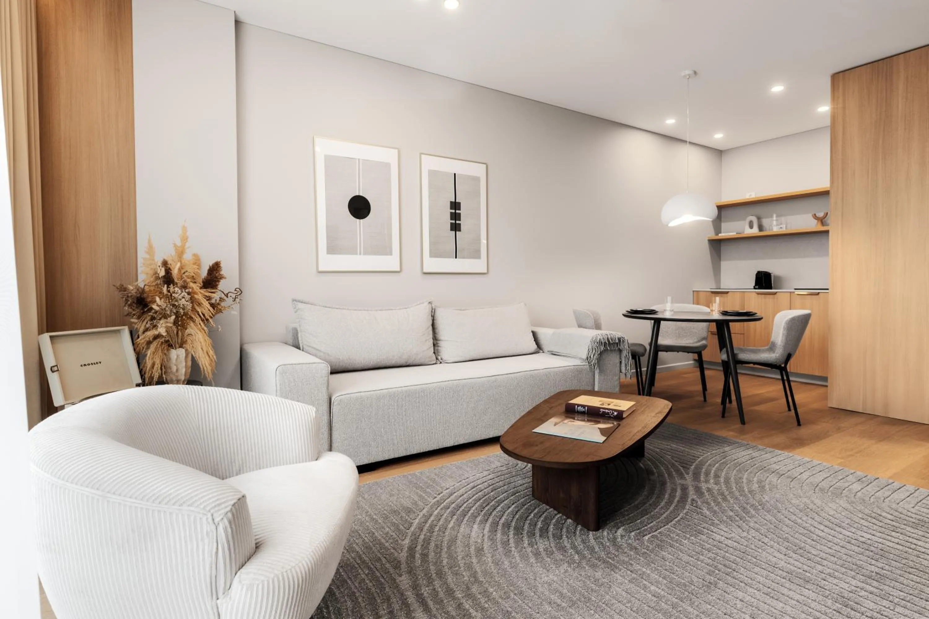 Living room in Aparthotel Nemunas