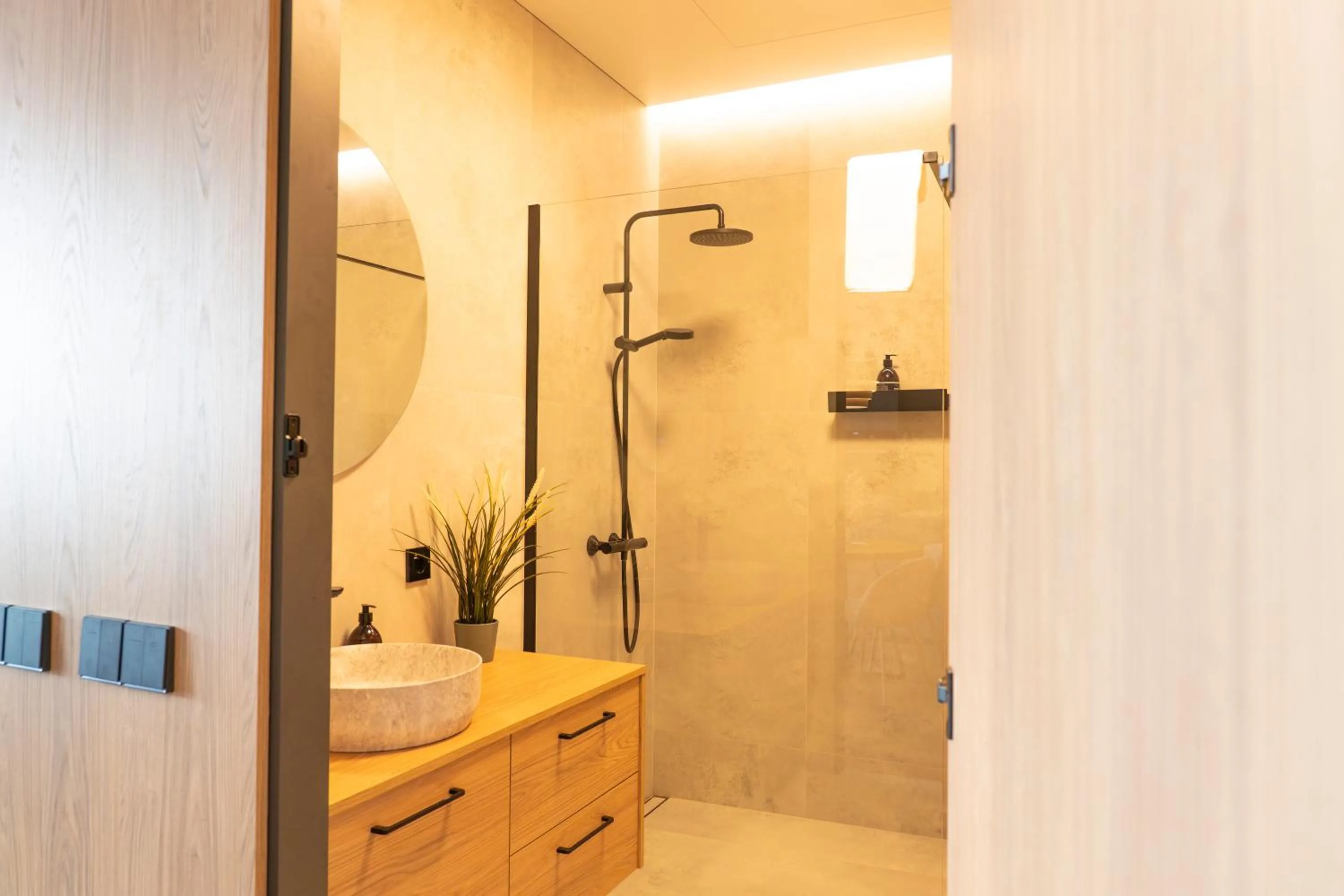 Shower in Aparthotel Nemunas
