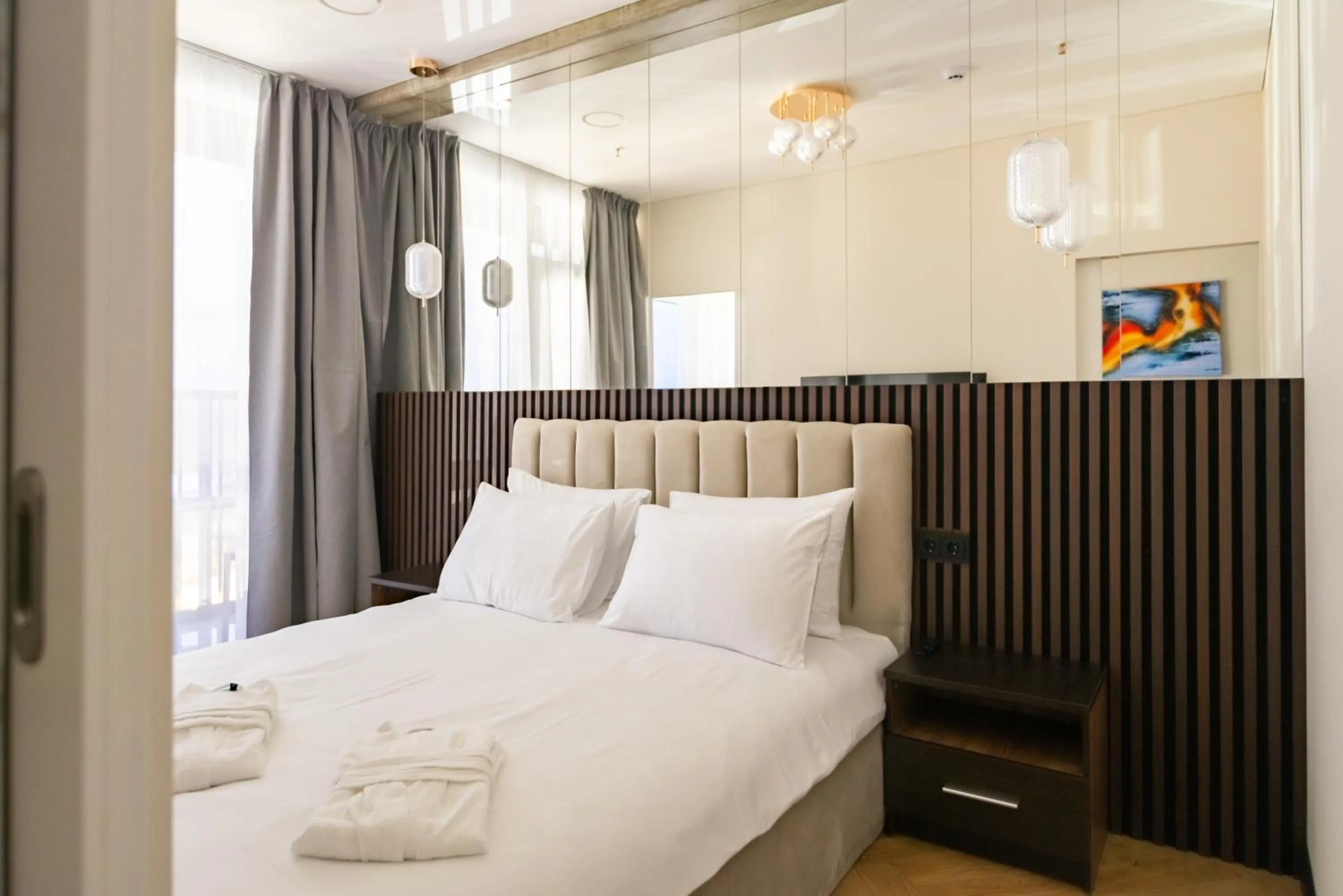 Photo of the whole room, Bed in Aparthotel Nemunas