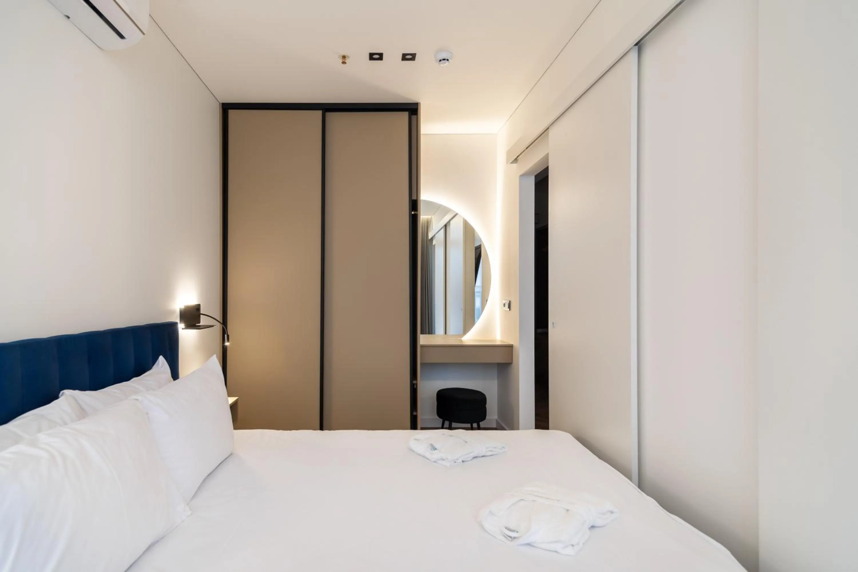 Bedroom, Bed in Aparthotel Nemunas