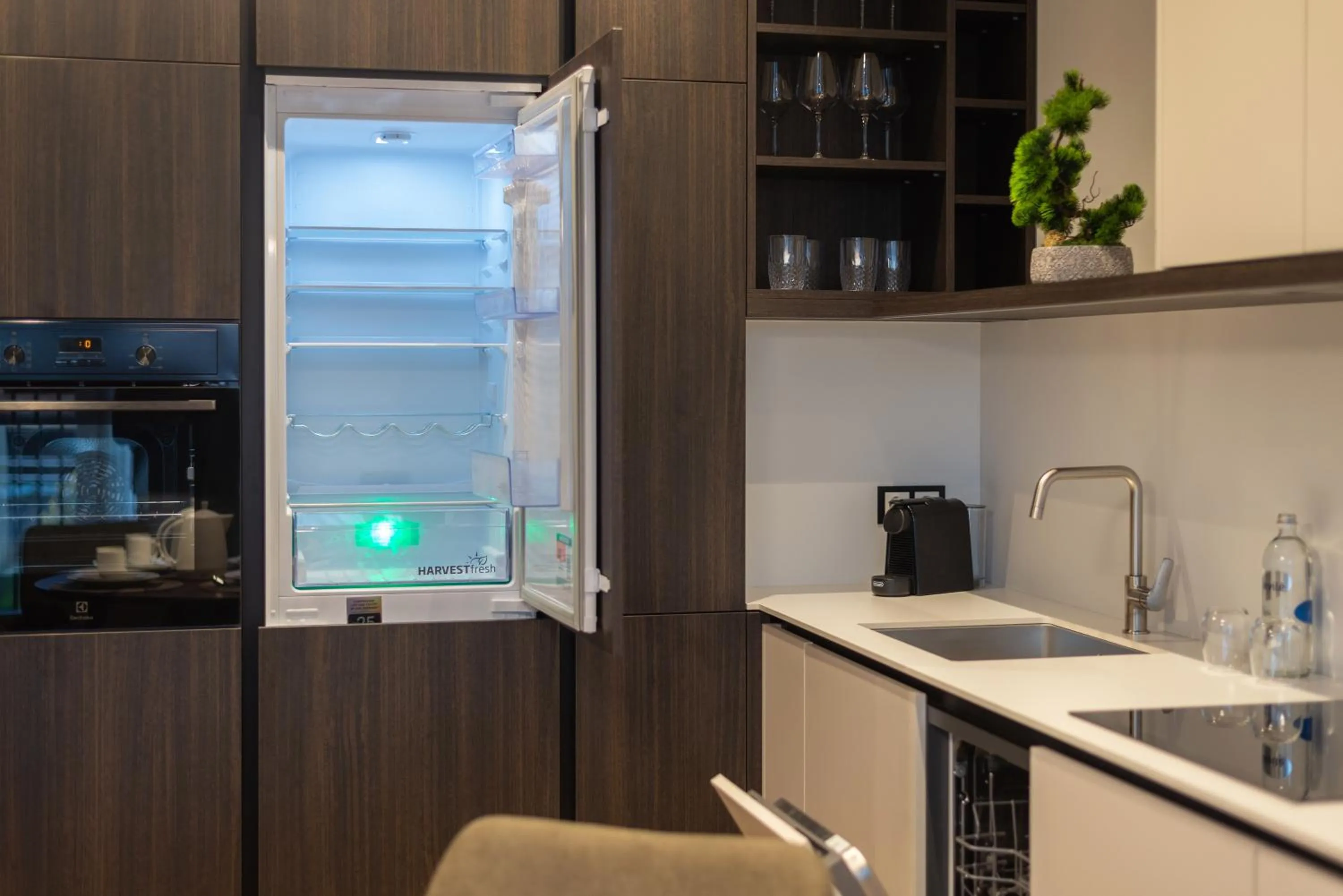 kitchen in Aparthotel Nemunas
