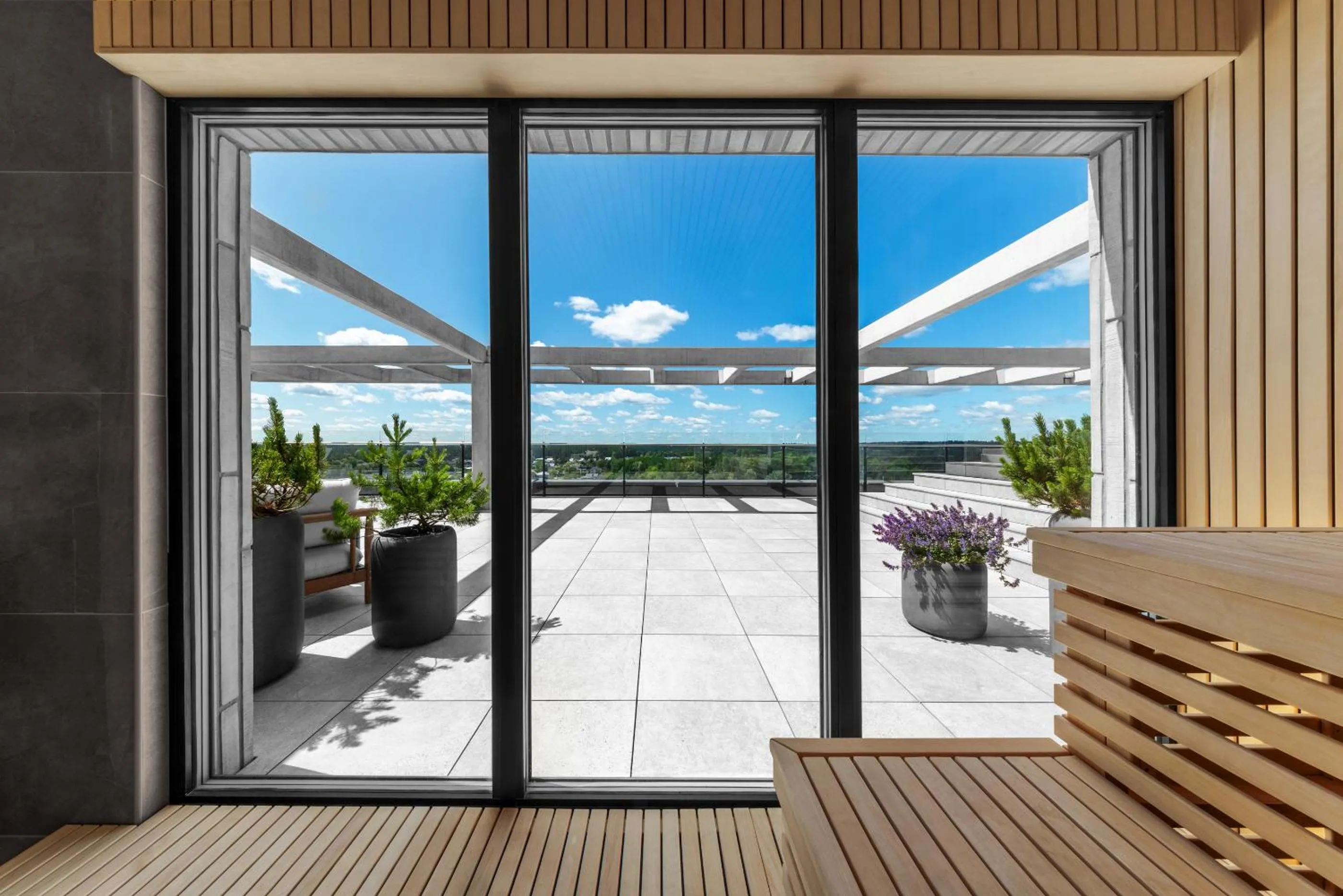 Sauna in Aparthotel Nemunas