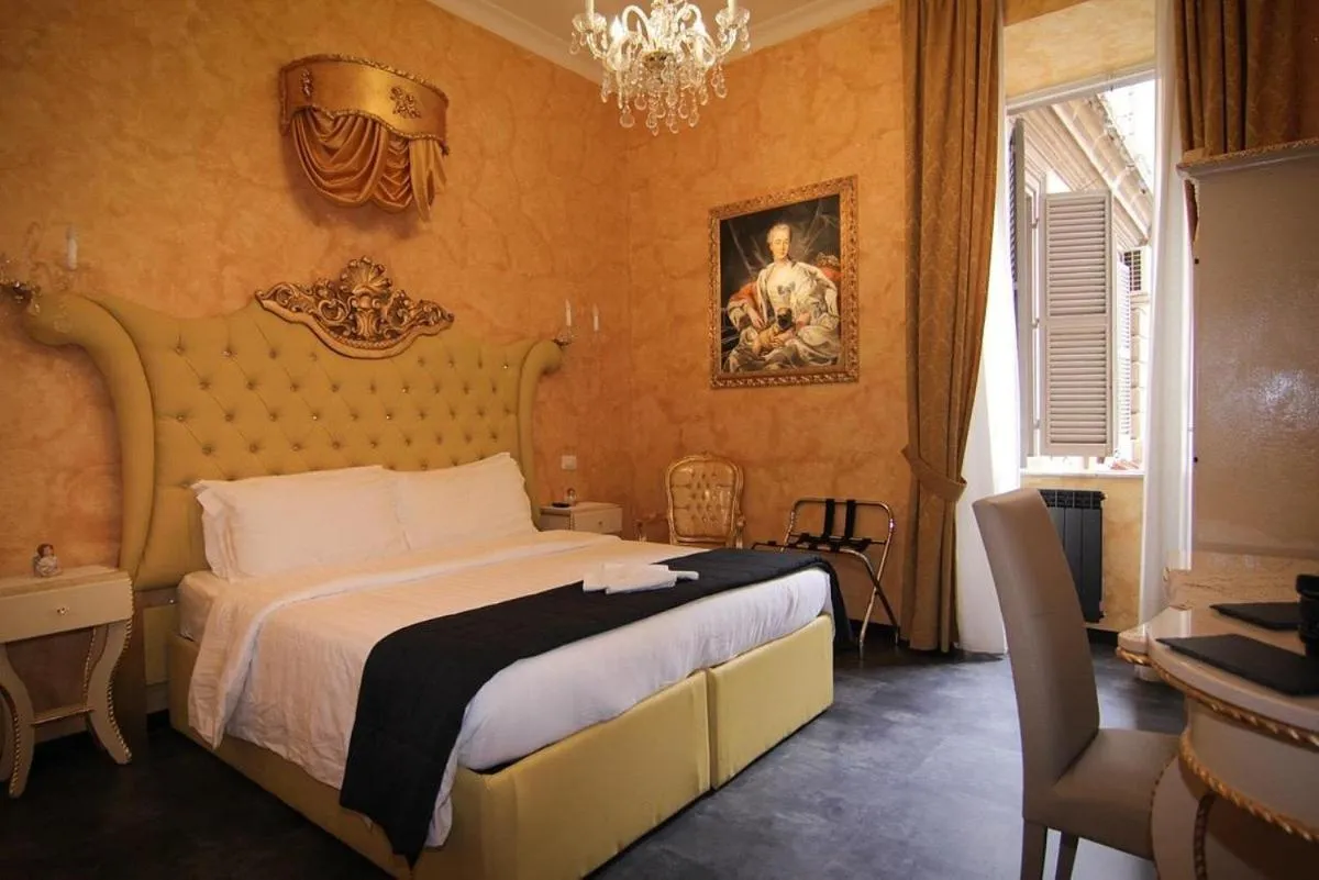 Bed in Pope's Suites