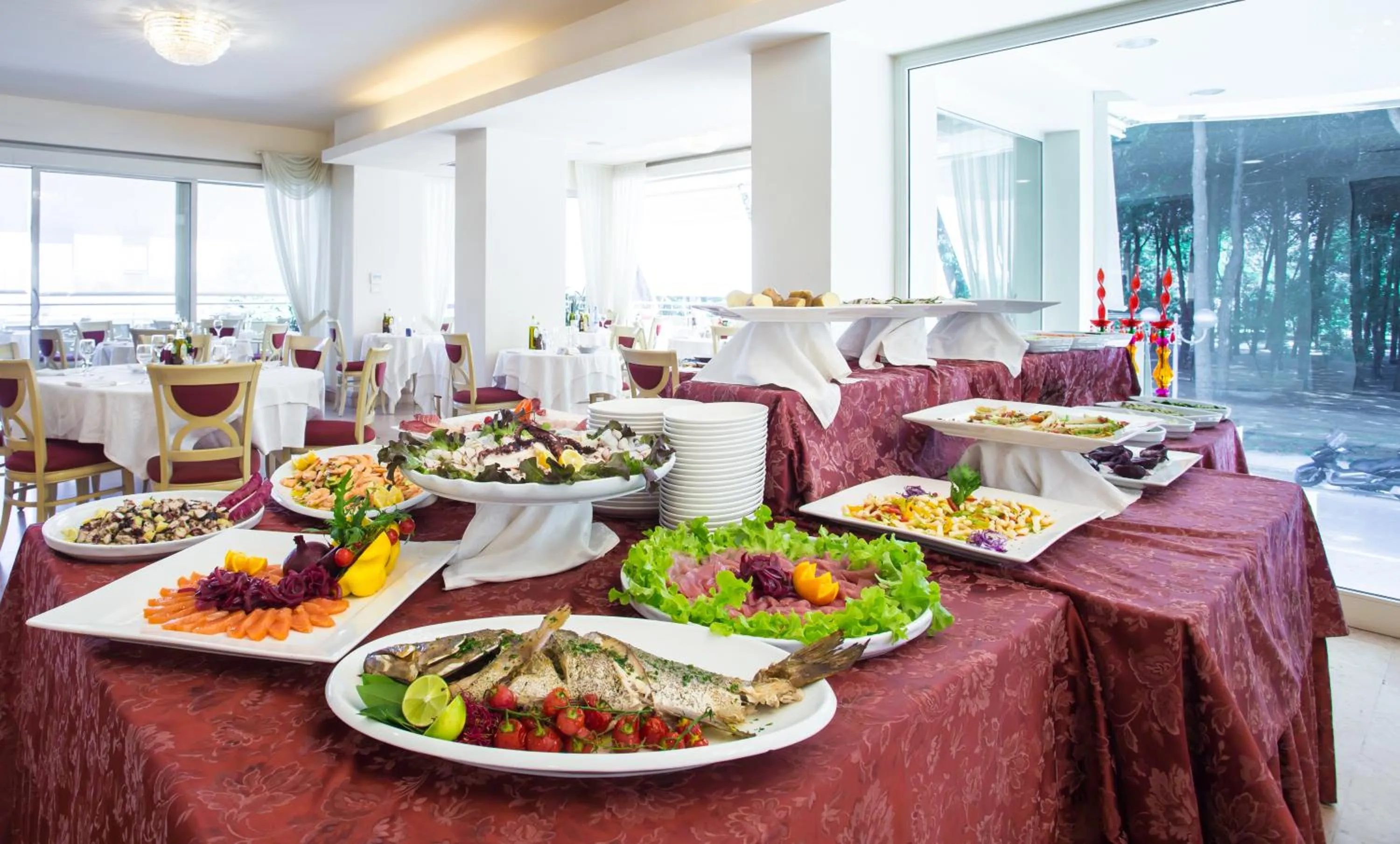 Food close-up in Hotel Garden