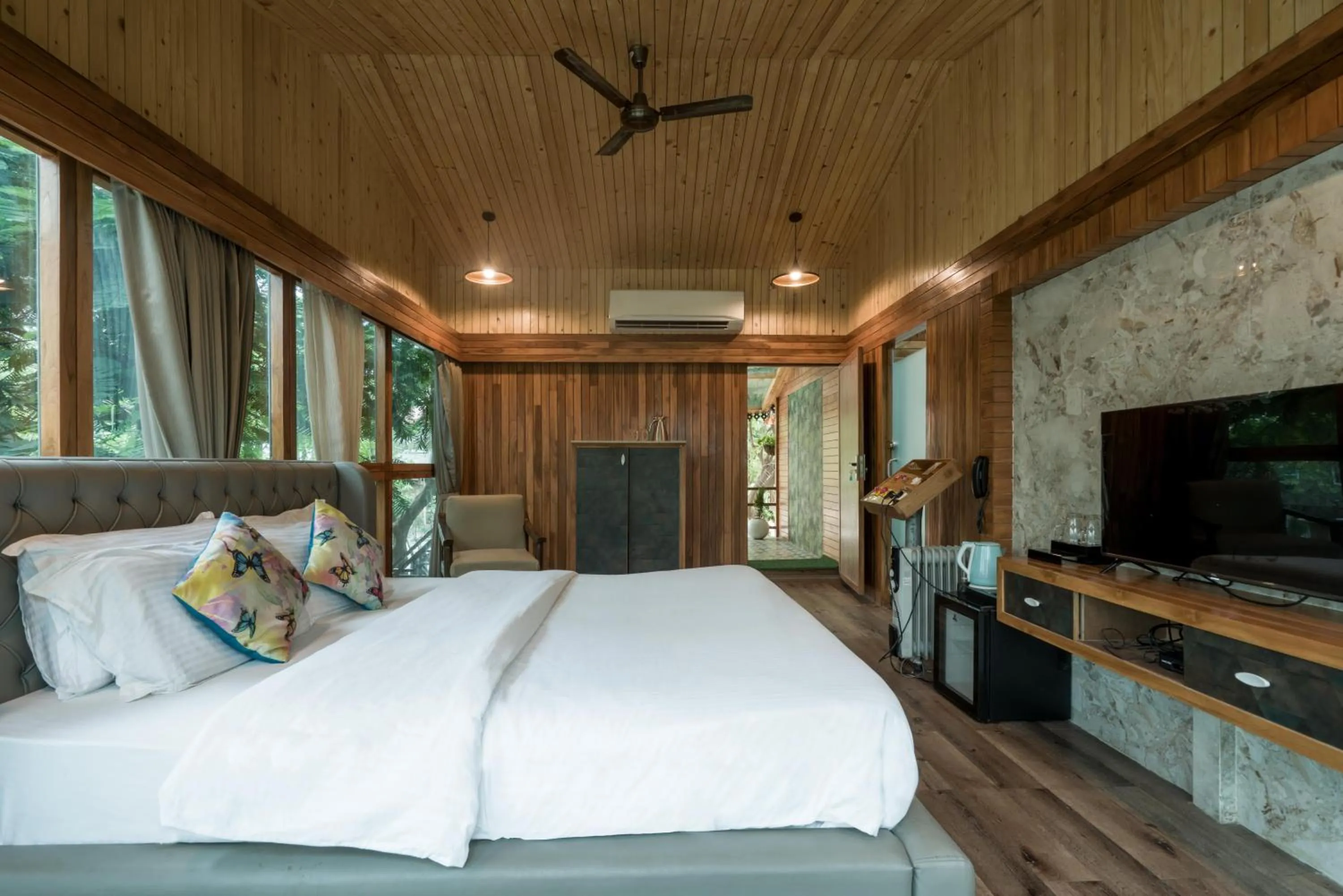 Bed in Visamo Nalsarovar Resort, Ahmedabad