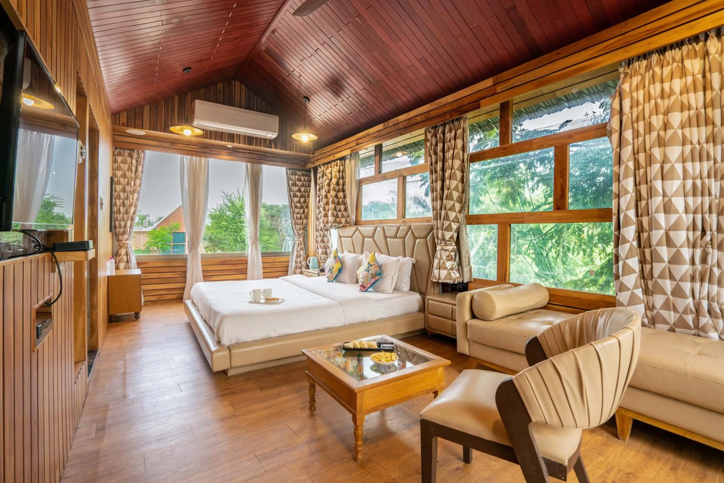 Bed in Visamo Nalsarovar Resort, Ahmedabad