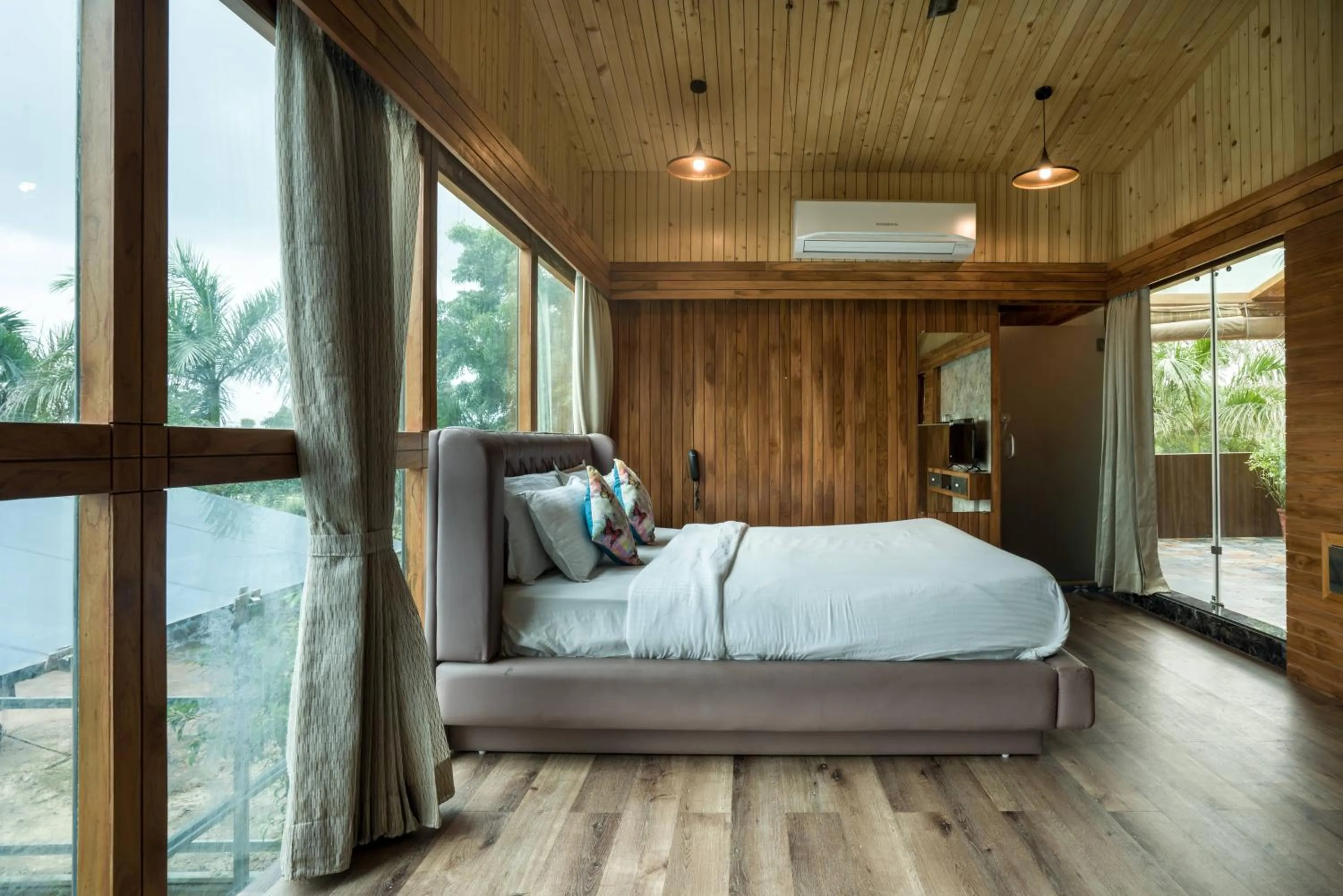 Bed in Visamo Nalsarovar Resort, Ahmedabad