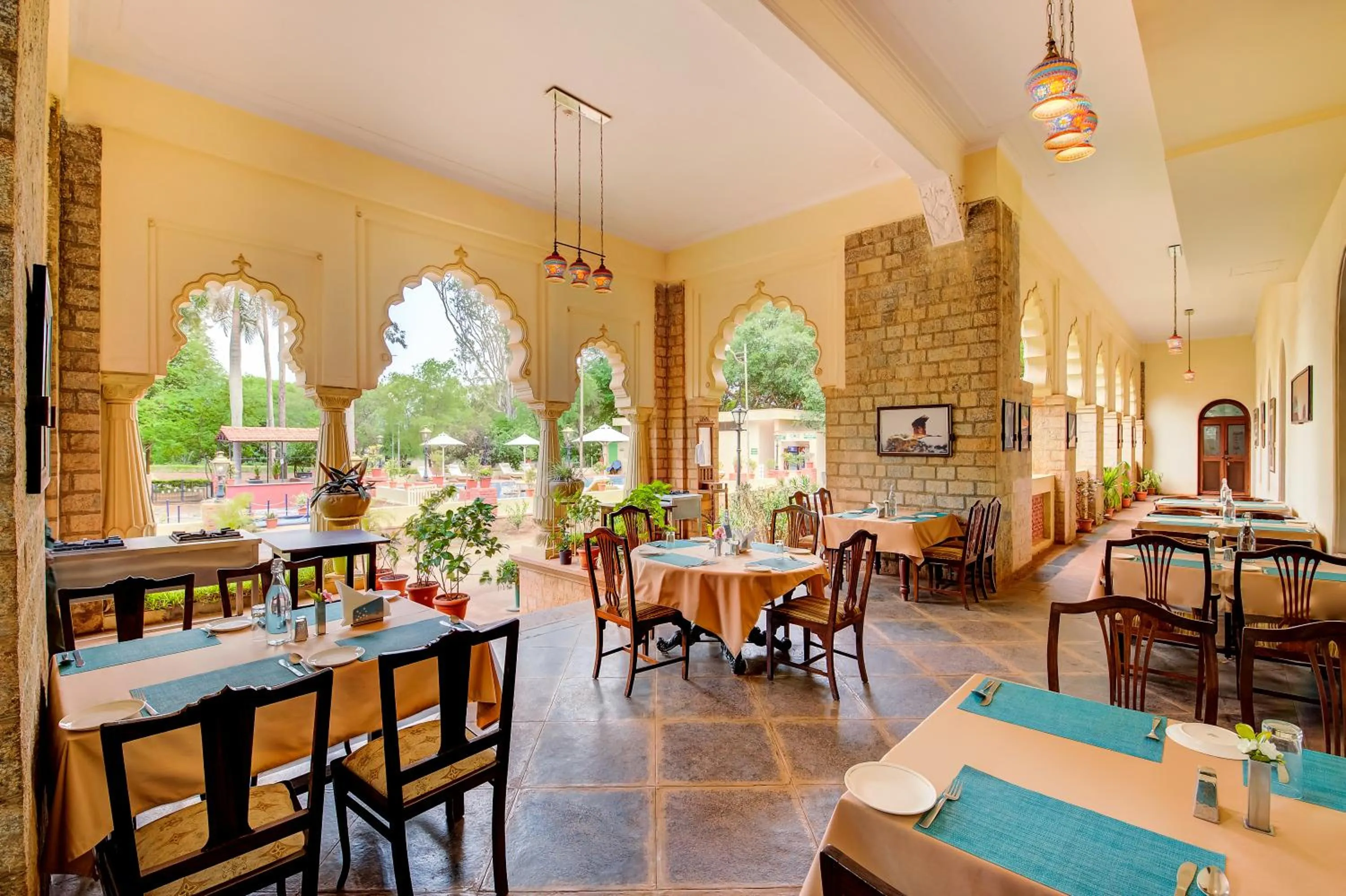 Restaurant/places to eat in WelcomHeritage Shivavilas Palace, HAMPI