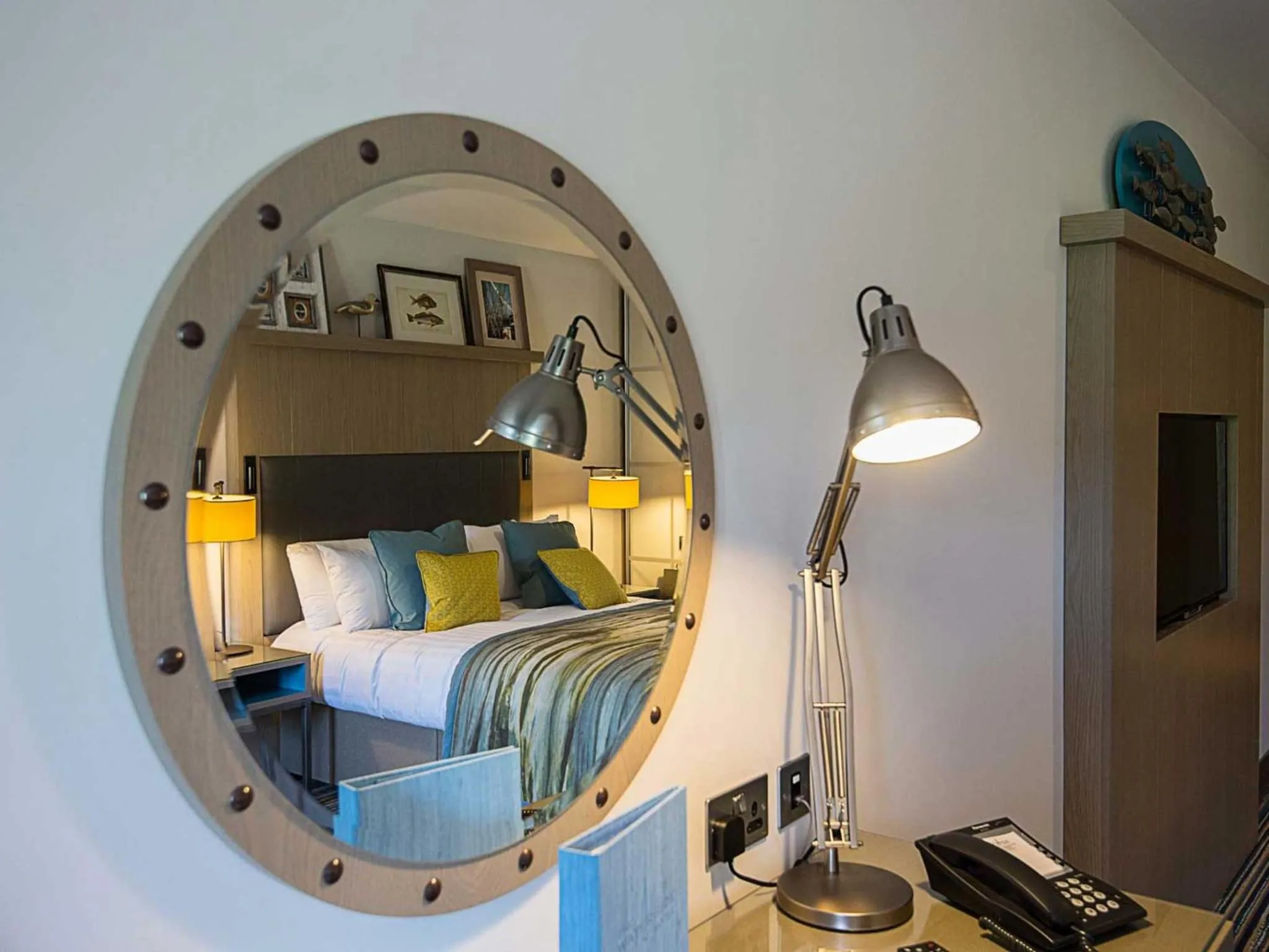 Decorative detail, Bed in The Waterside Hotel