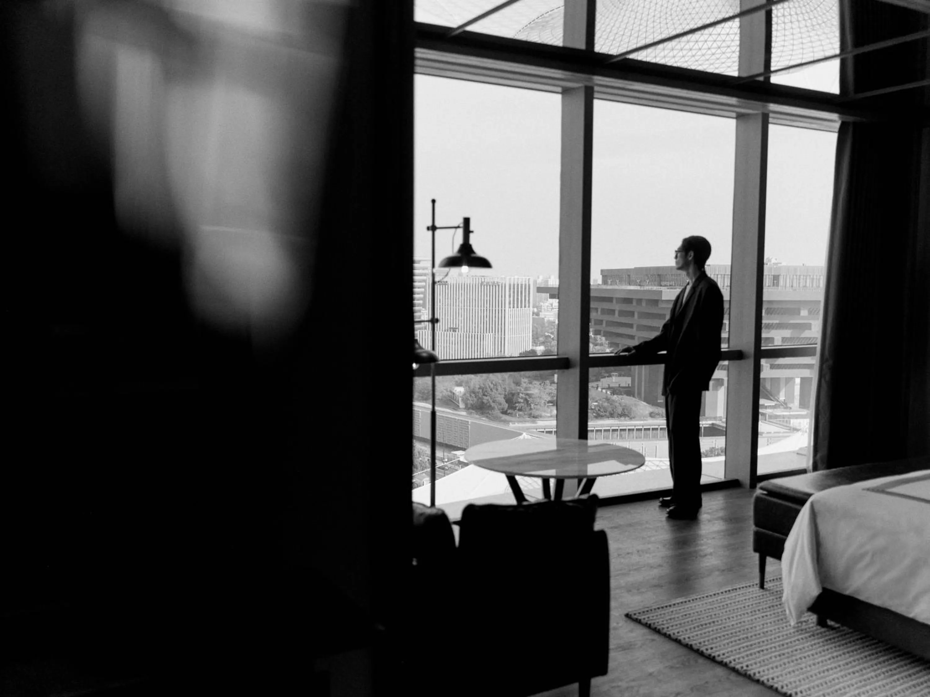 View (from property/room), Bed in Thompson Shanghai Expo
