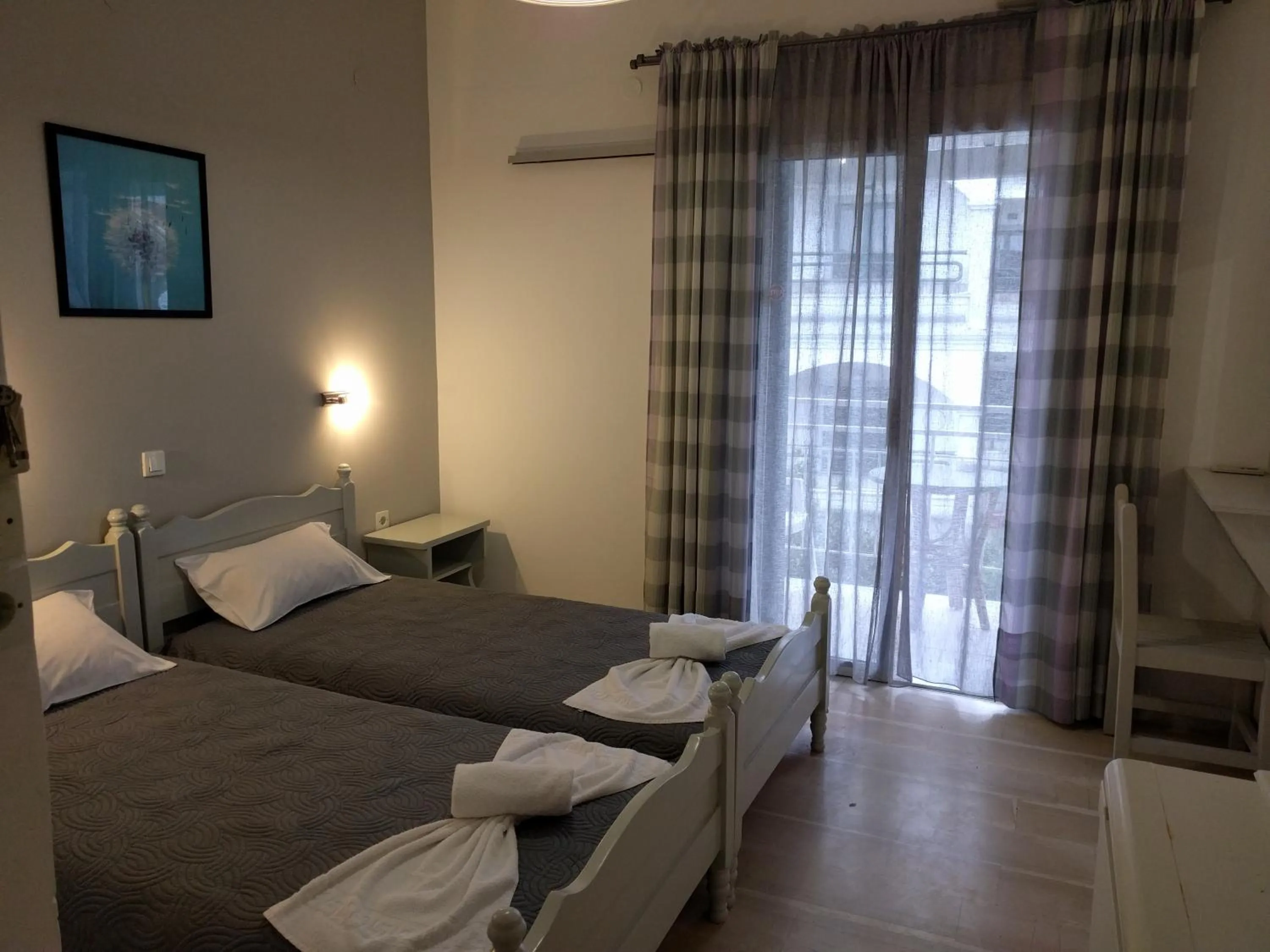 Bed in Ammos Apartments