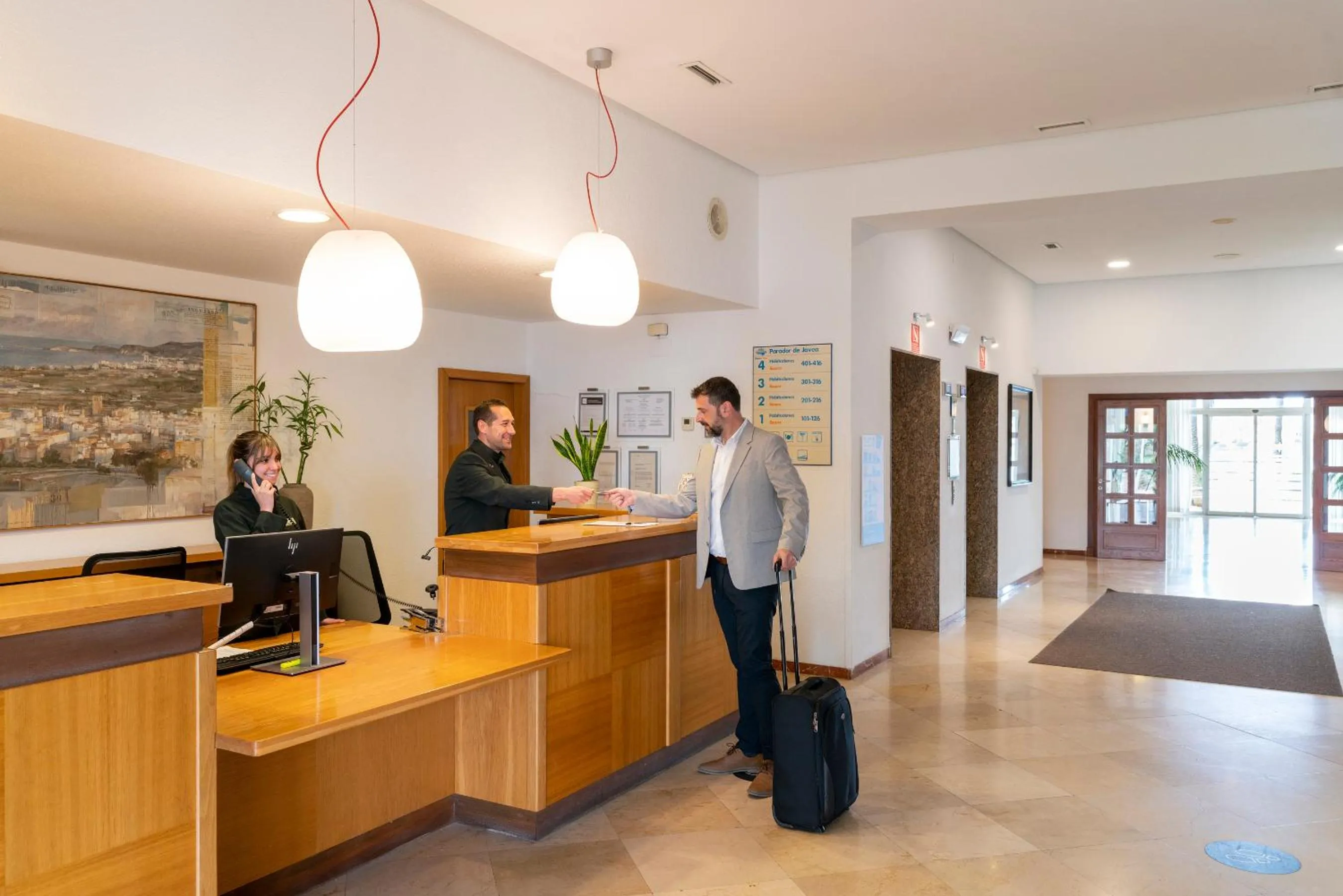 Lobby or reception in Parador de Jávea